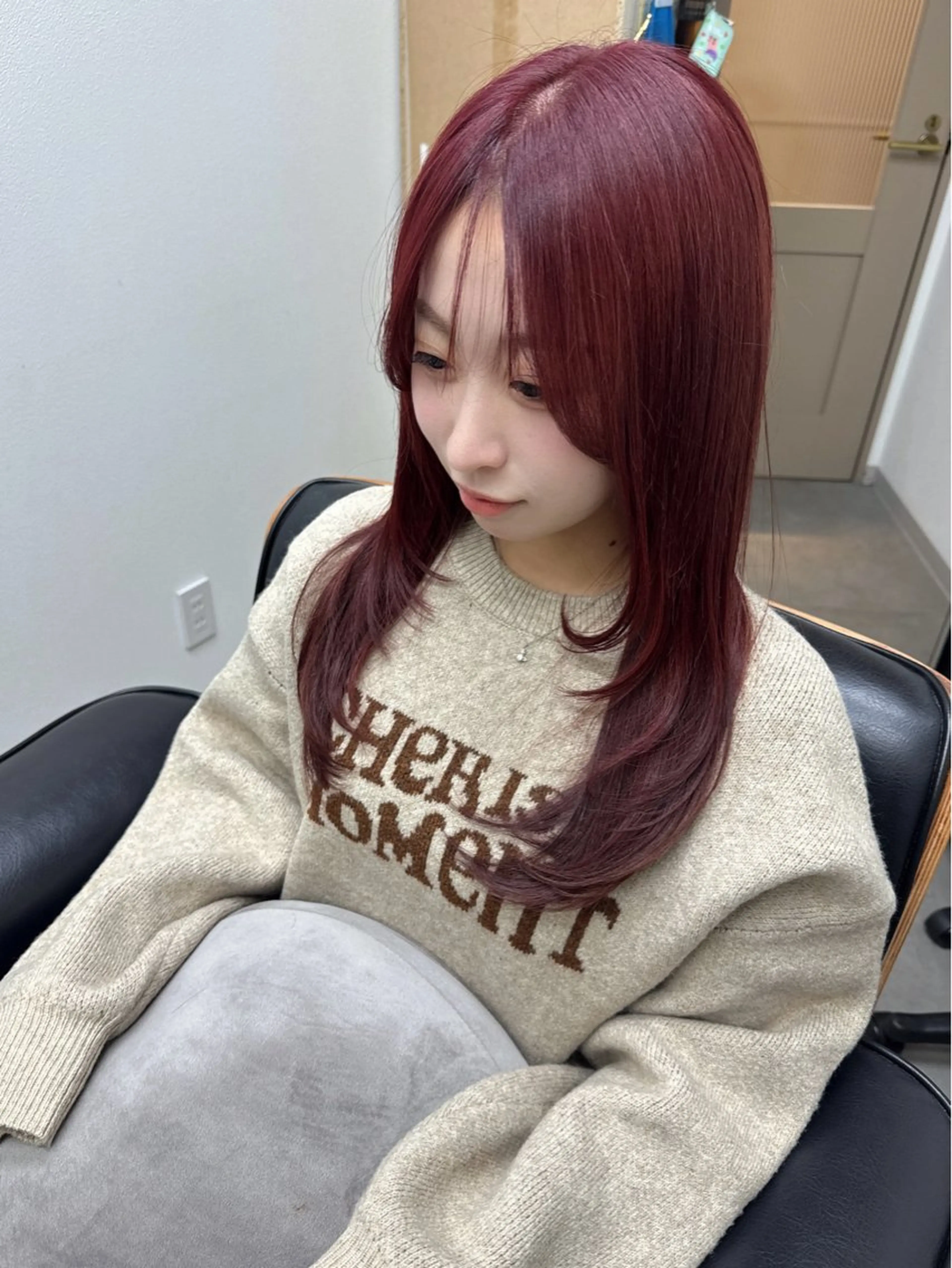 ロング カラー アディクシーカラー イルミナカラー クオルシアカラー 髪質改善 韓国風ヘア カット ヘアカラー トリートメント The Apartment of Solon 船橋 2nd所属・高橋潤⚜️縮毛矯正 /NEO髪質改善のヘアスタイル