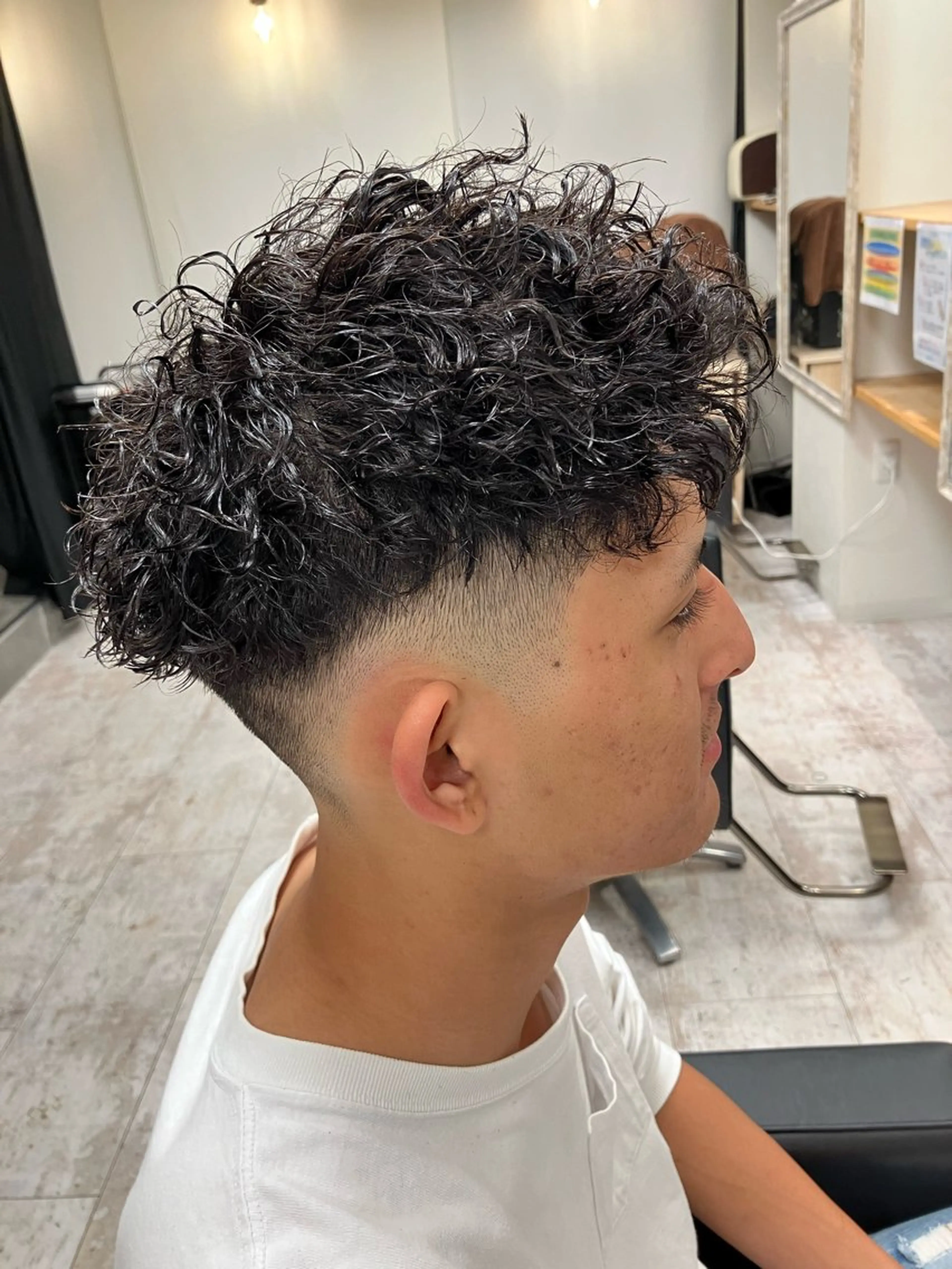 パーマ メンズ カット パーマ メンズ特化/パーマ/ フェードWATARUのヘアスタイル