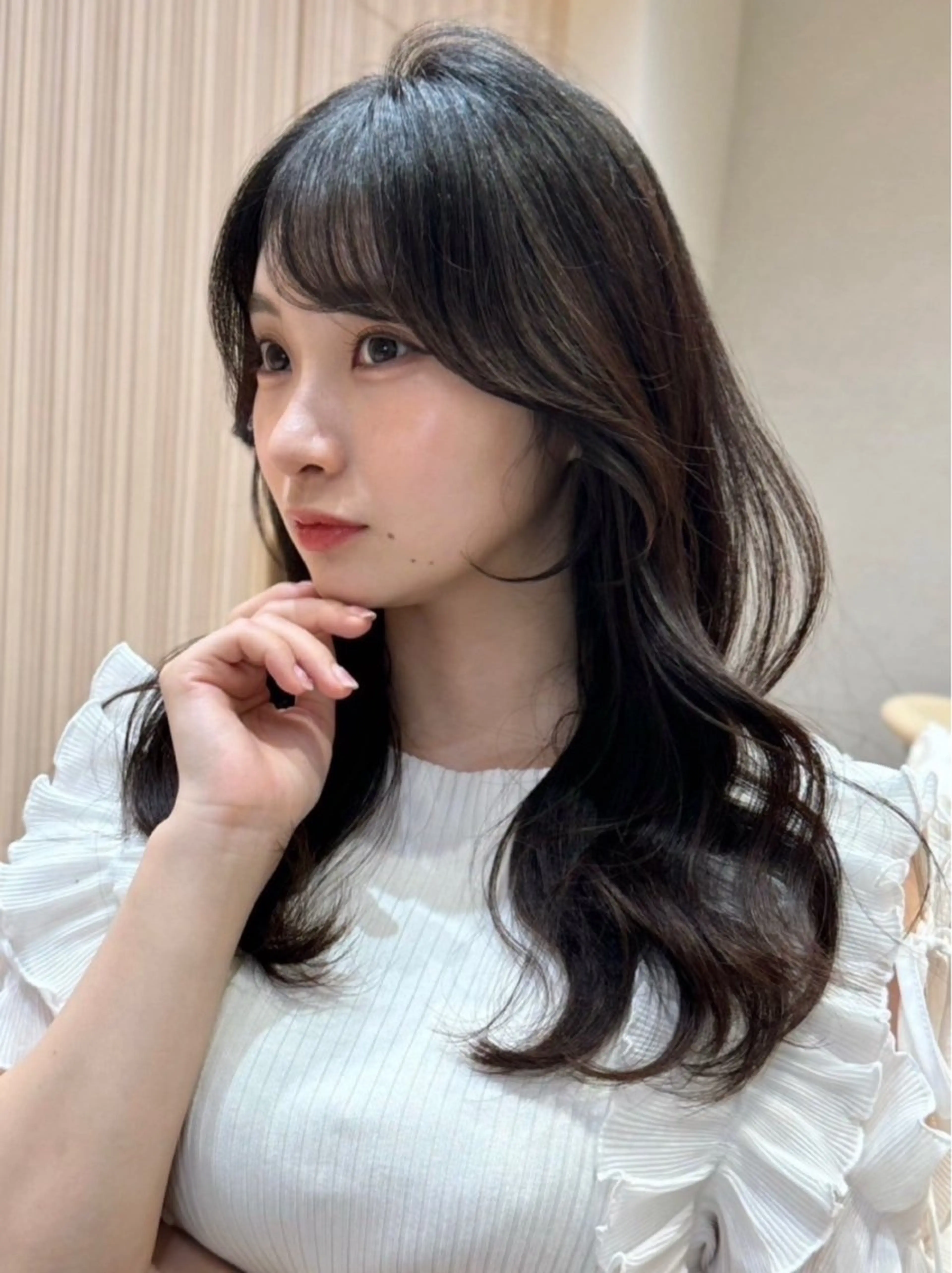 セミロング カット ヘアカラー トリートメント 🩵縮毛矯正・ボブ 岩原朋也🩵のヘアスタイル