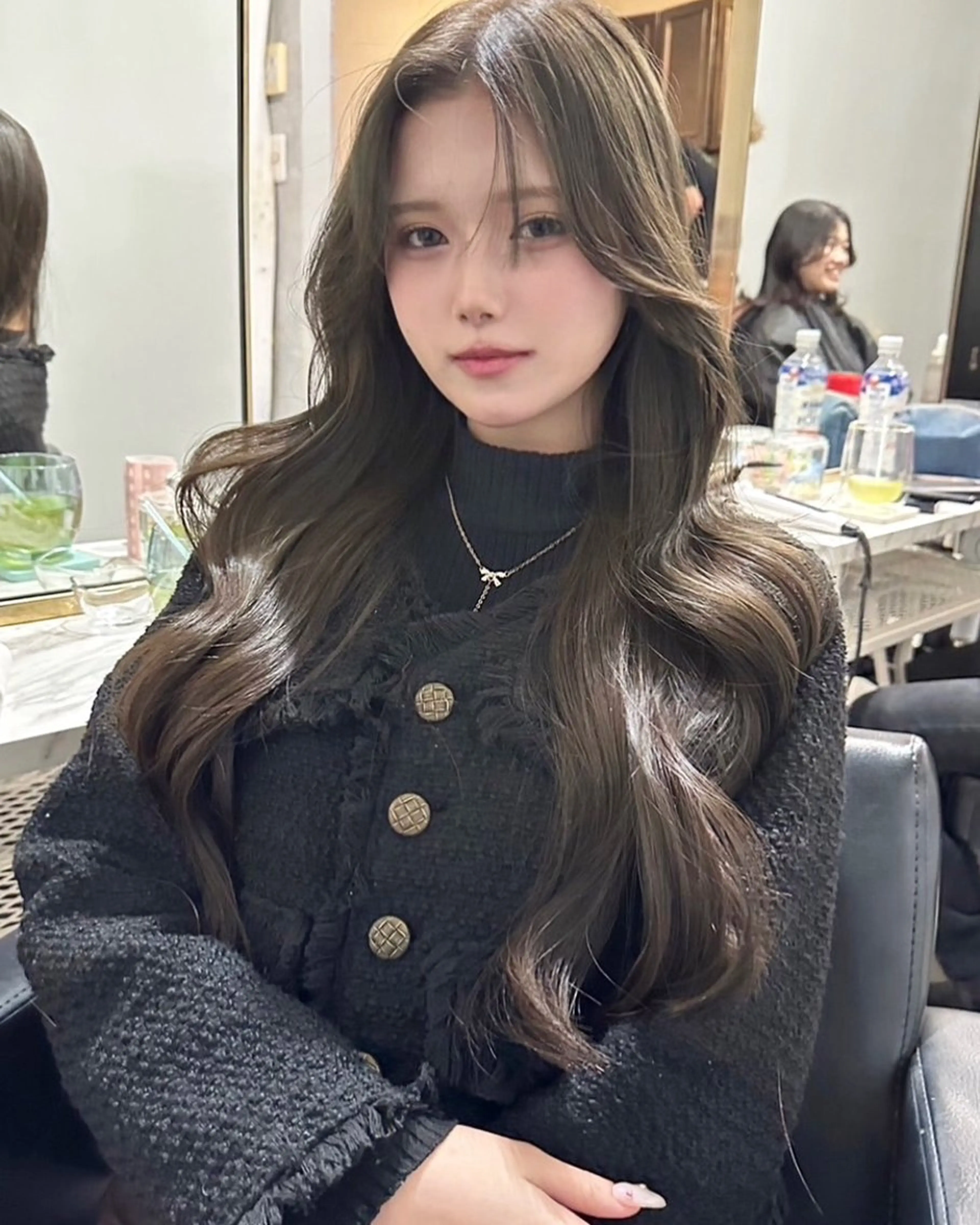 ロング カラー カット ヘアカラー トリートメント ヘアセット 🫧🇰🇷韓国ヘア レイヤー🐺Yutaのヘアスタイル