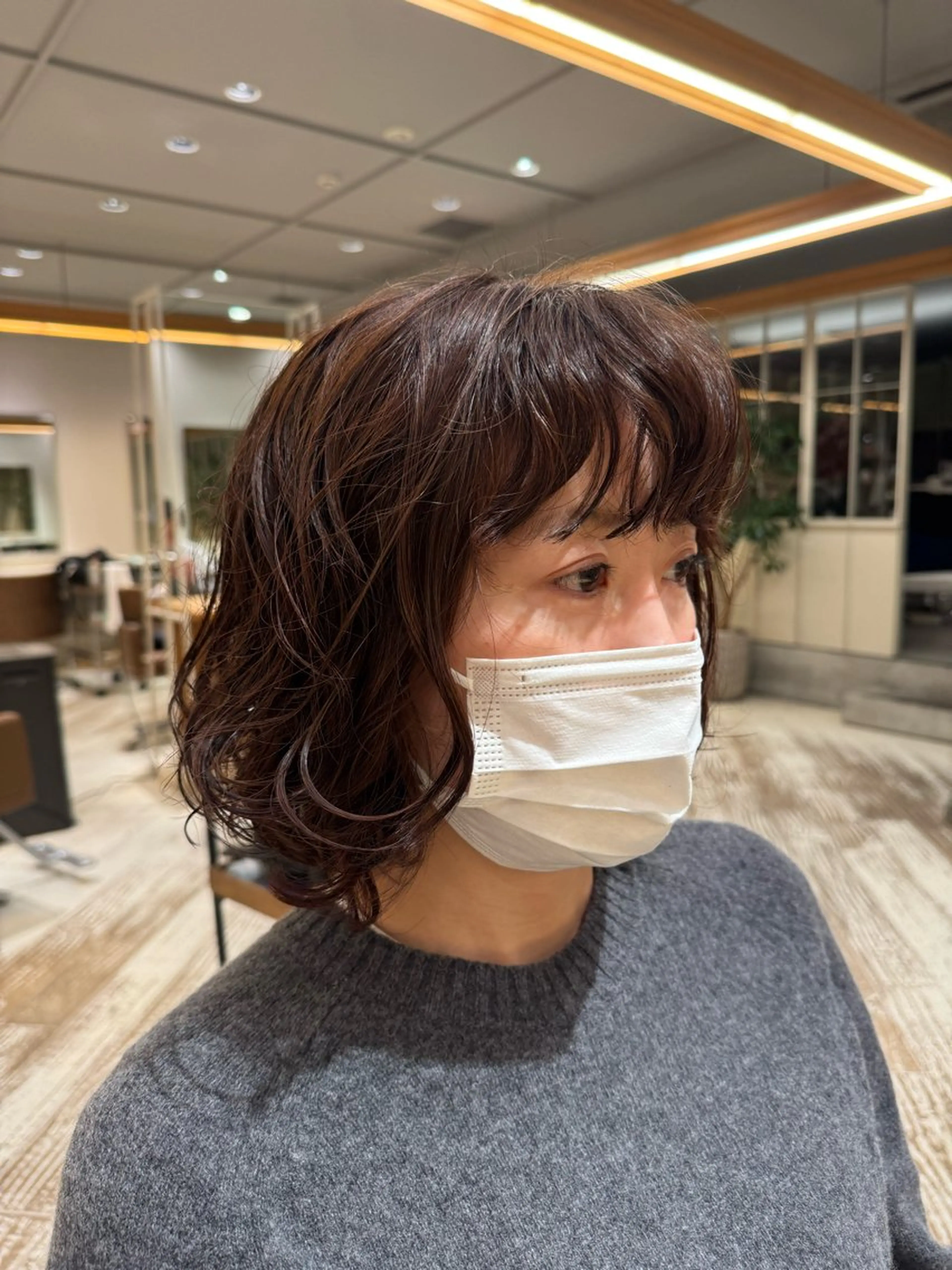 ミディアム パーマ ✨ショートヘア ✨ロイのヘアスタイル