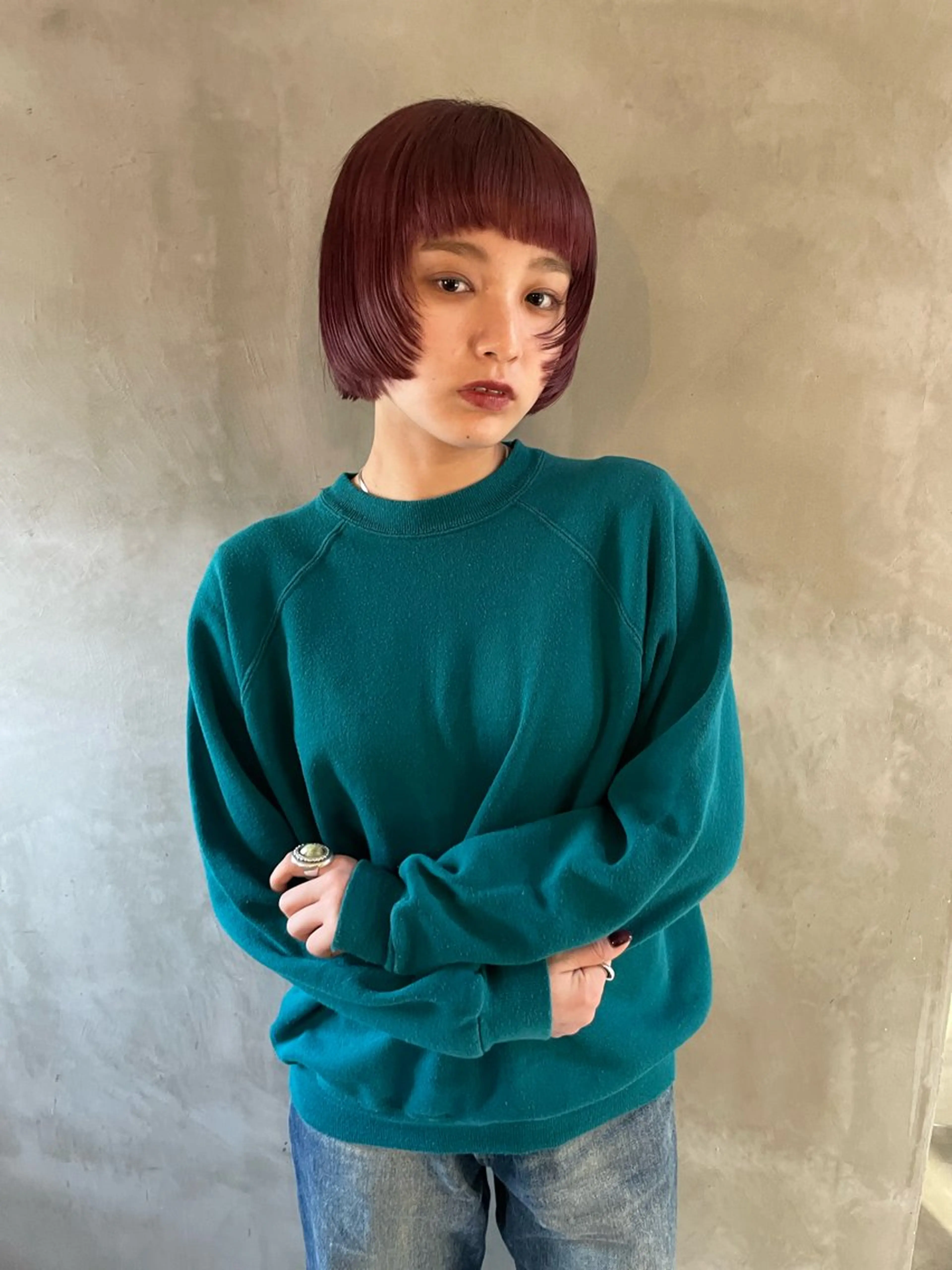 ショート 🍁レイヤー.ニュア ンスパーマ.🍁陸来のヘアスタイル