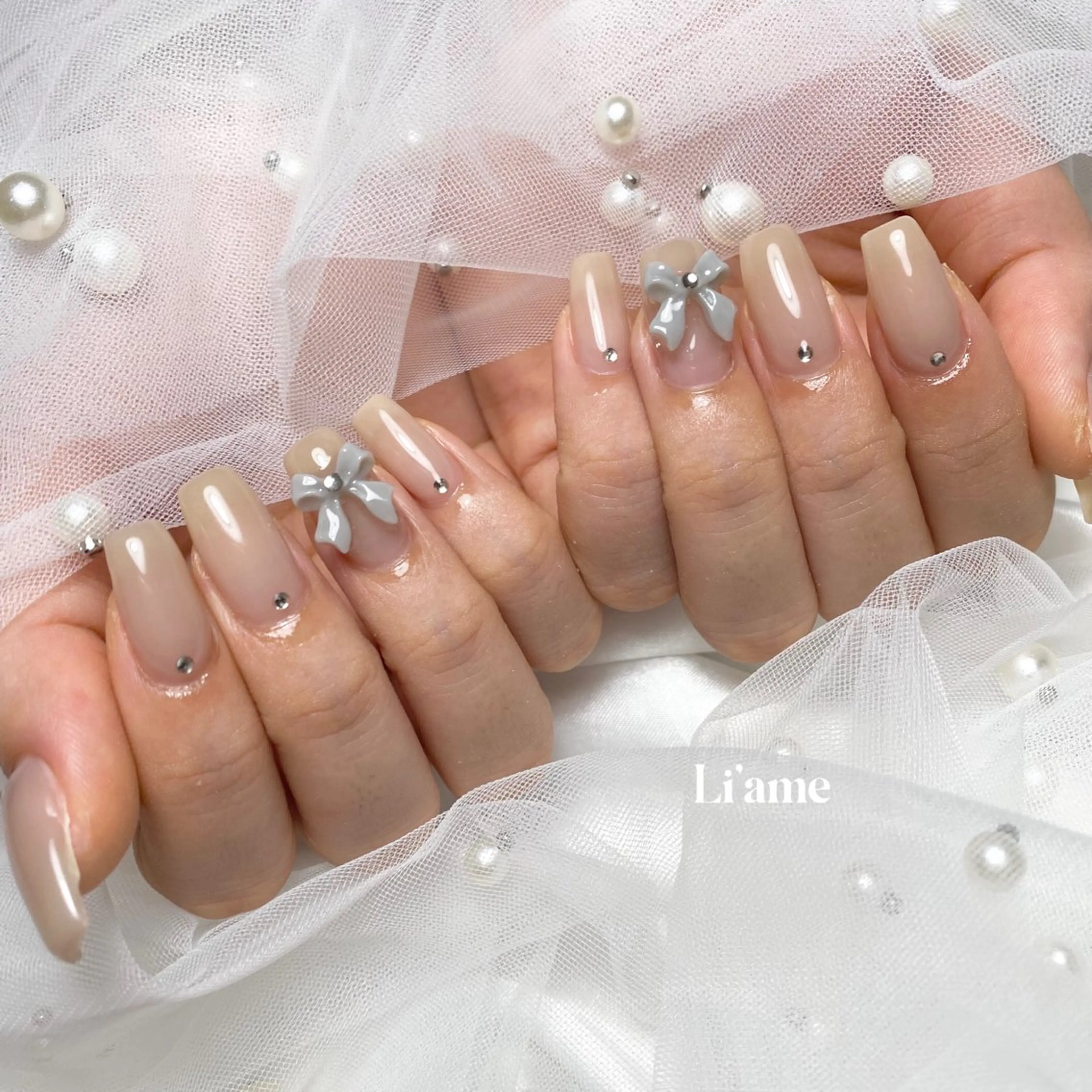 ネイル ストーンネイル ハンドネイル Li'ame所属・Luna 【Li'ame】のネイルデザイン