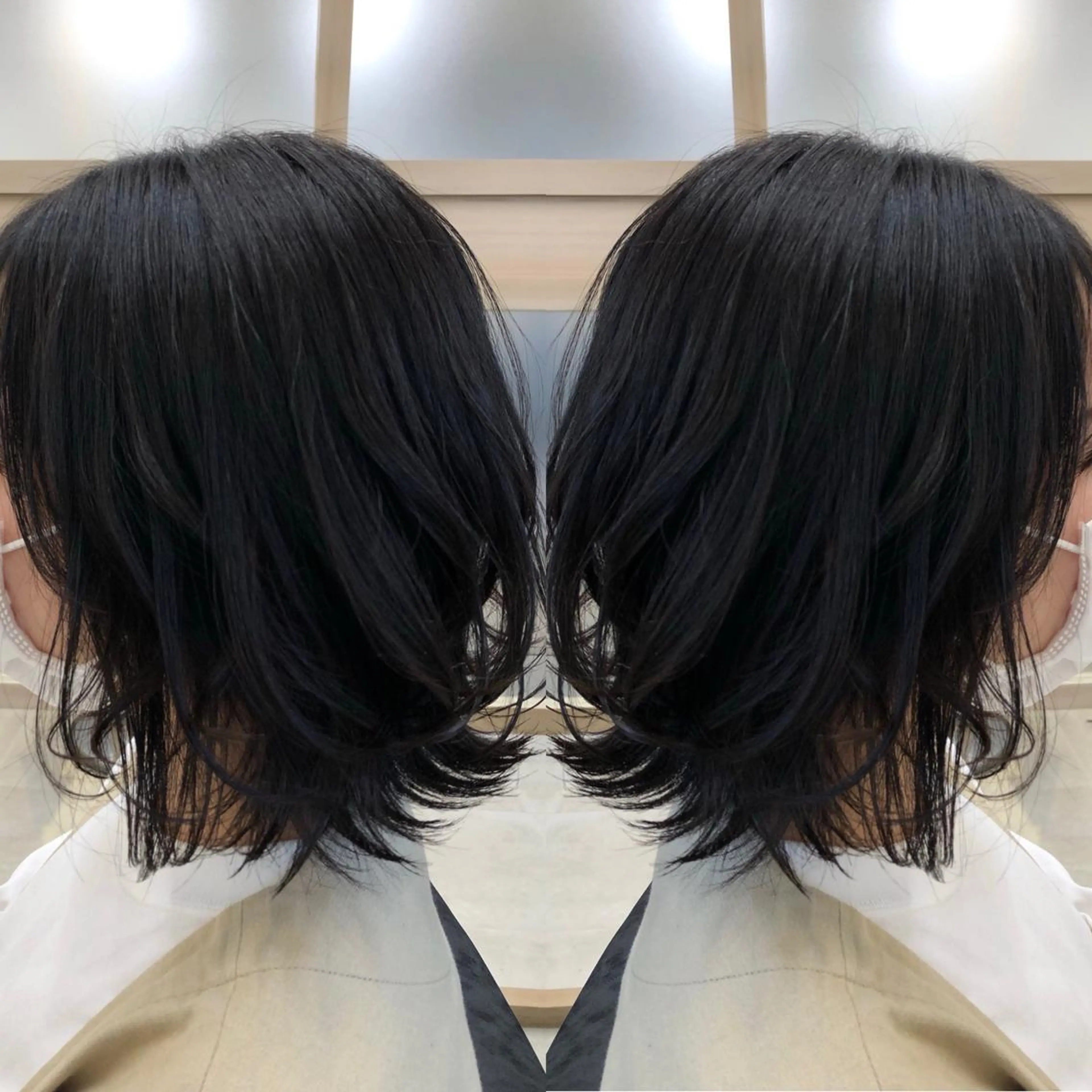 ミディアム カット ヘアカラー トリートメント 天野 涼のヘアスタイル