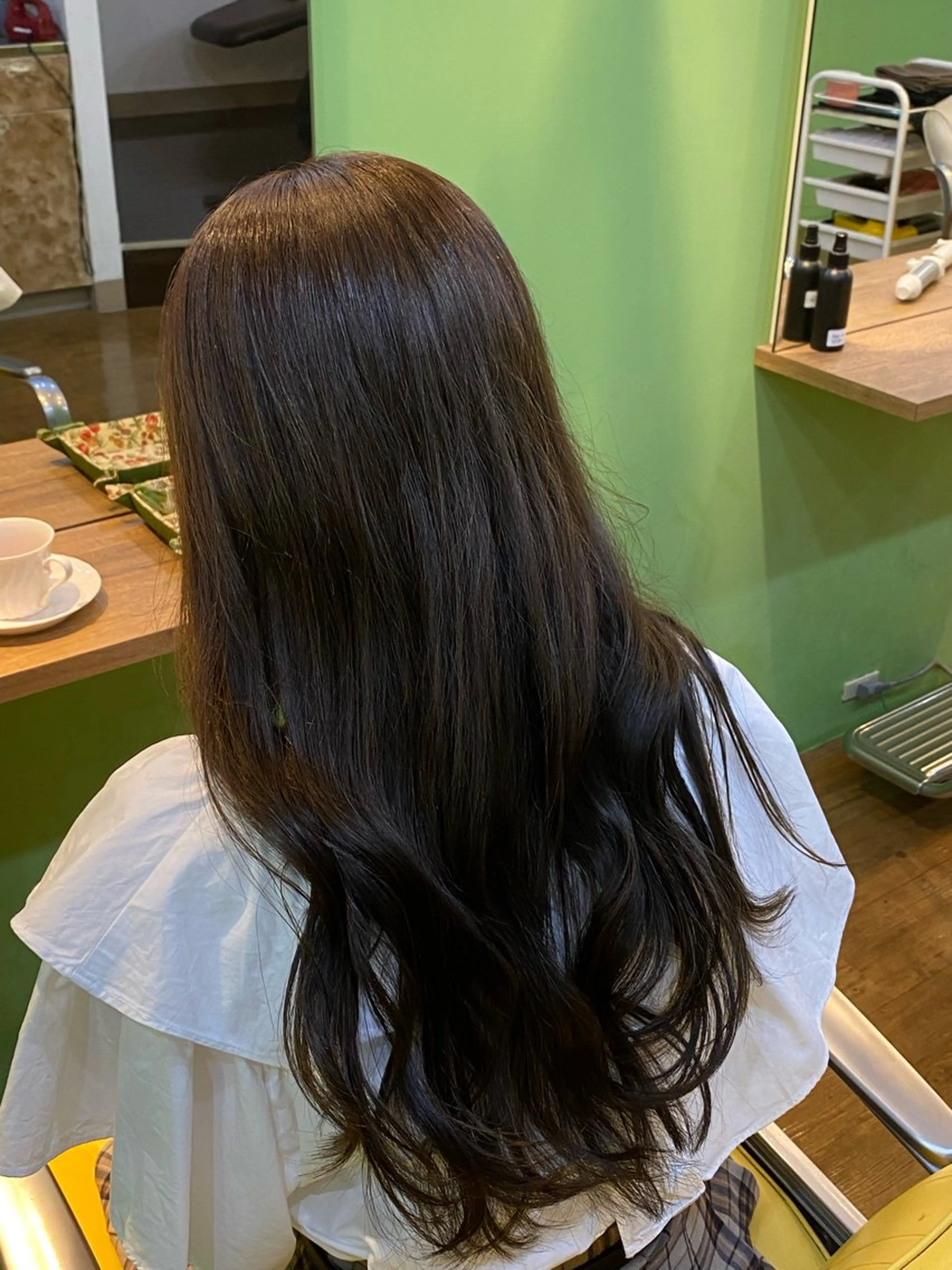 ロング カラー ヘアアレンジ アッシュ アッシュブラウン ブラウンカラー メンズ特化 エシカル　松原大将のヘアスタイル