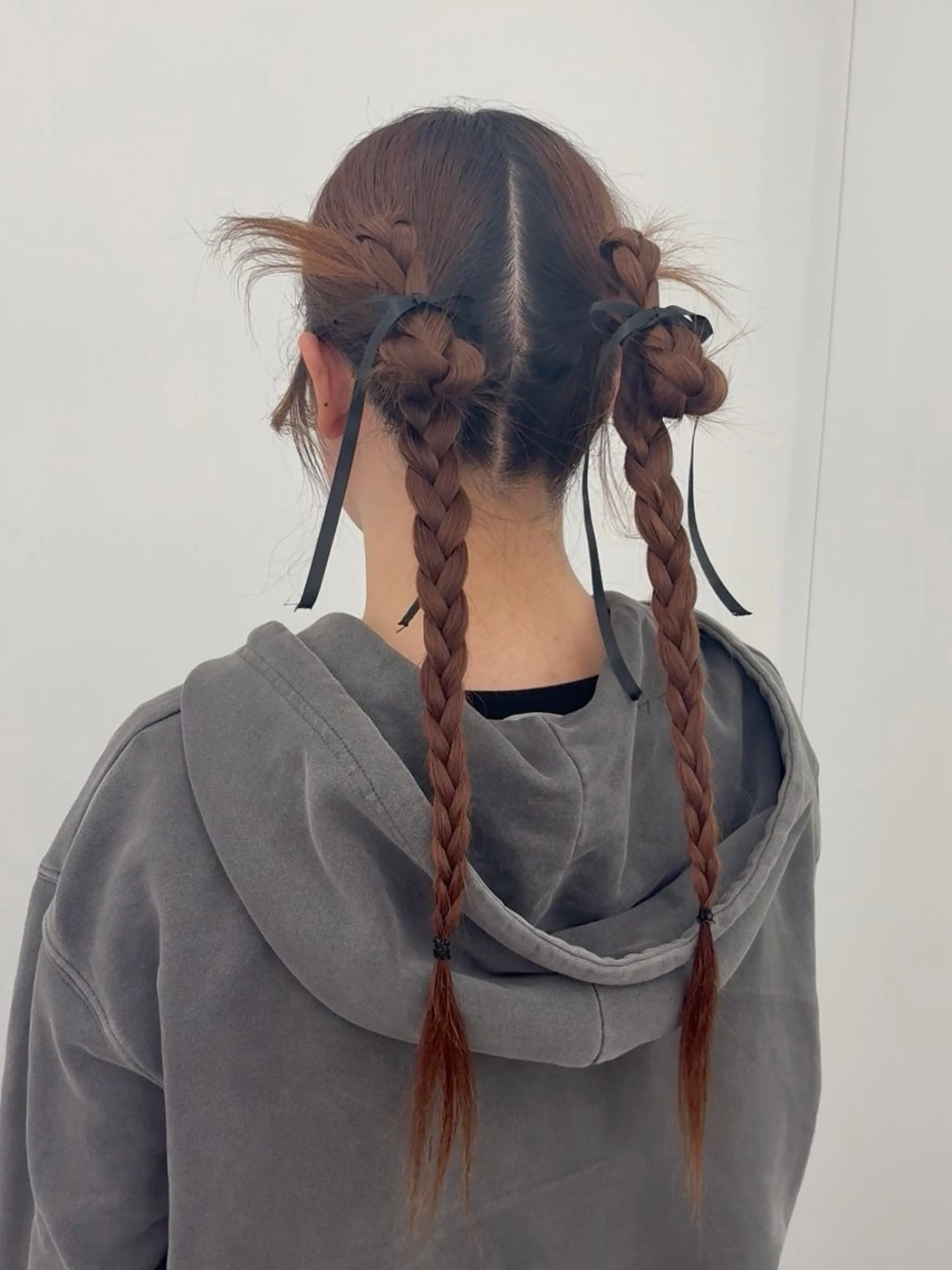 ヘアアレンジ ヘアセット 韓国ヘア/レイヤー/ 顔まわり足立遥奈のヘアスタイル