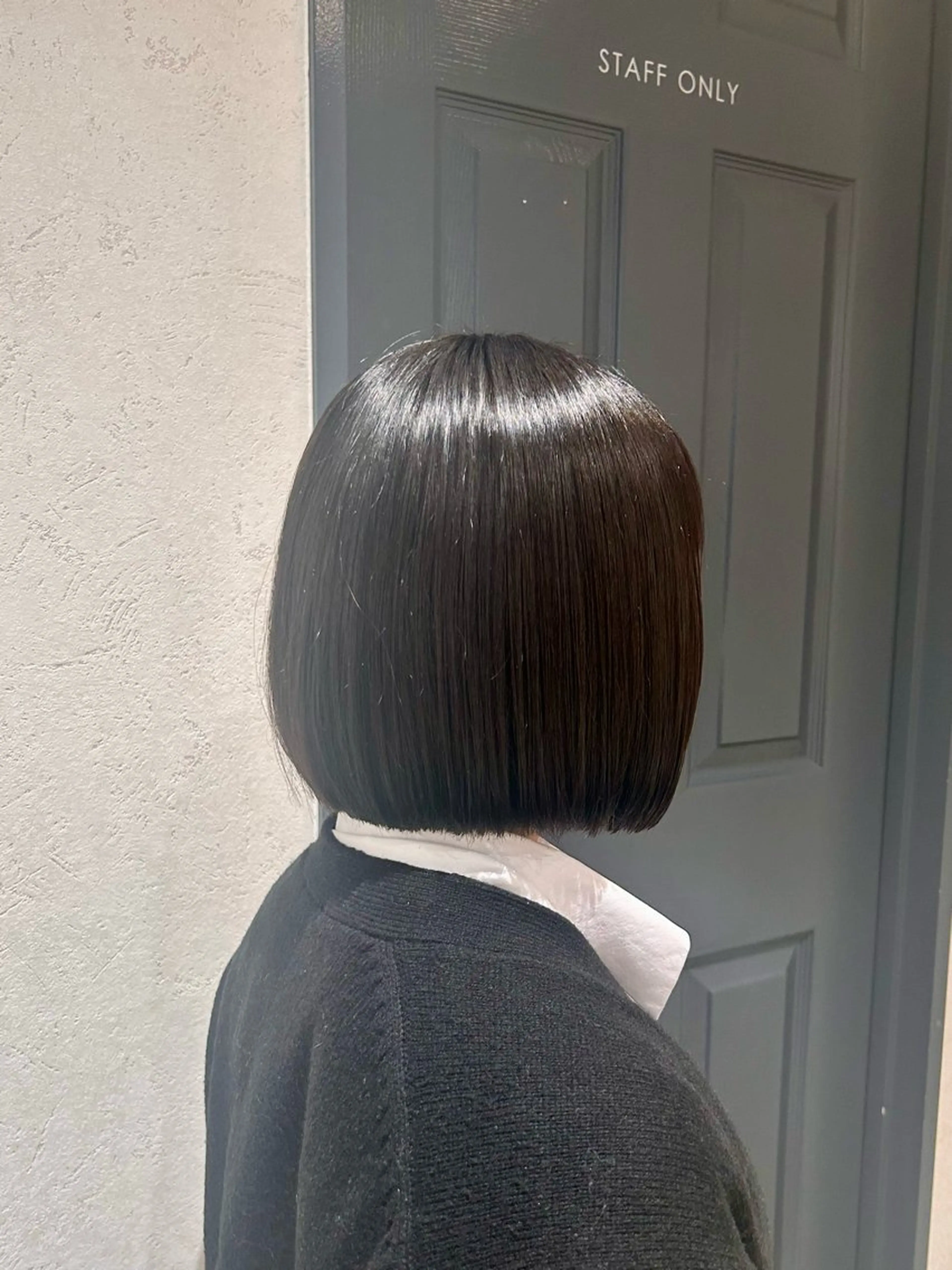 ショート 切りっぱなしボブ ボブ カット 保坂 駿太郎/カットパーマのヘアスタイル