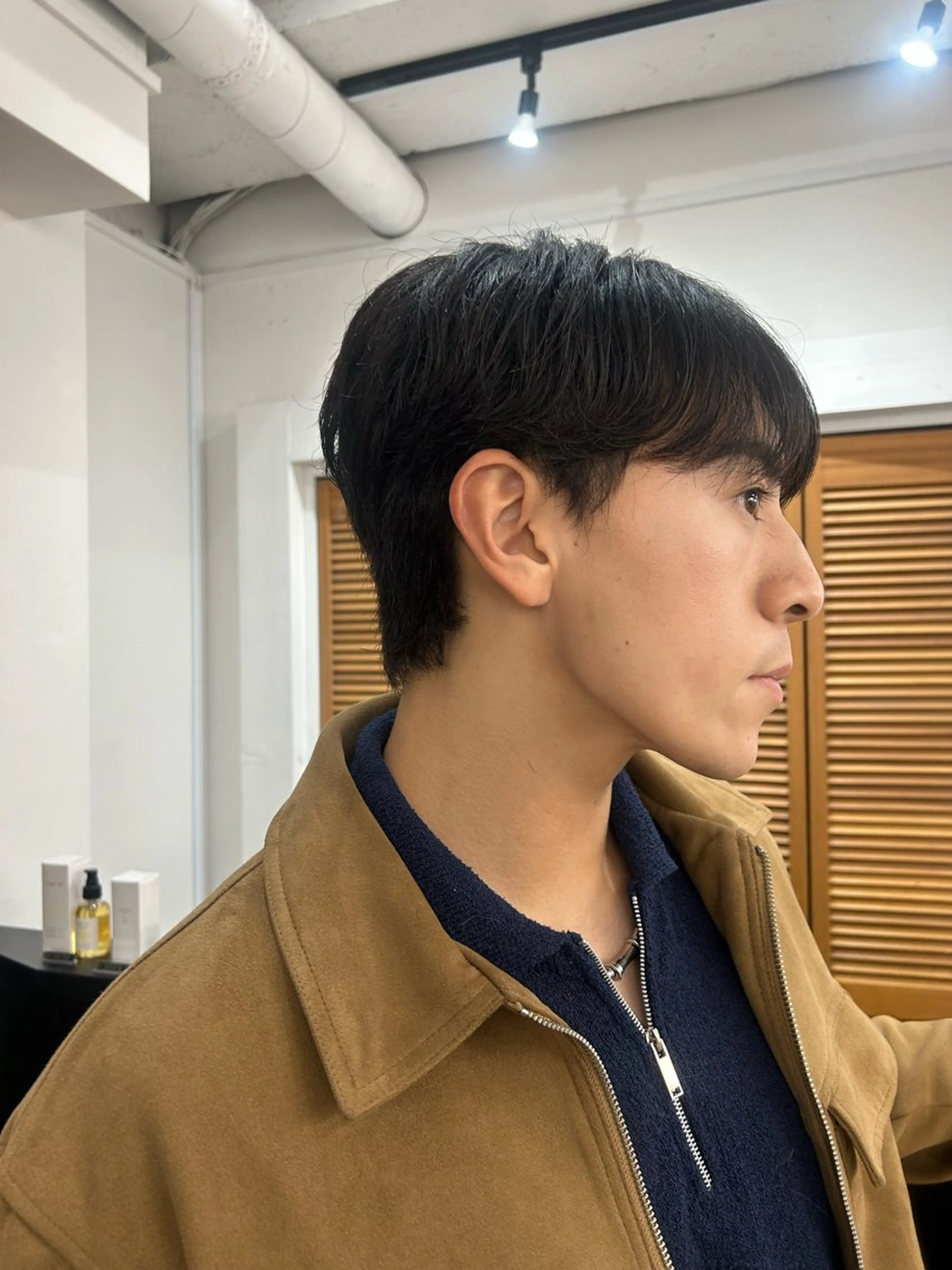 パーマ メンズ カット パーマ ナチュラル大人っぽい スタイル　MAORIのヘアスタイル