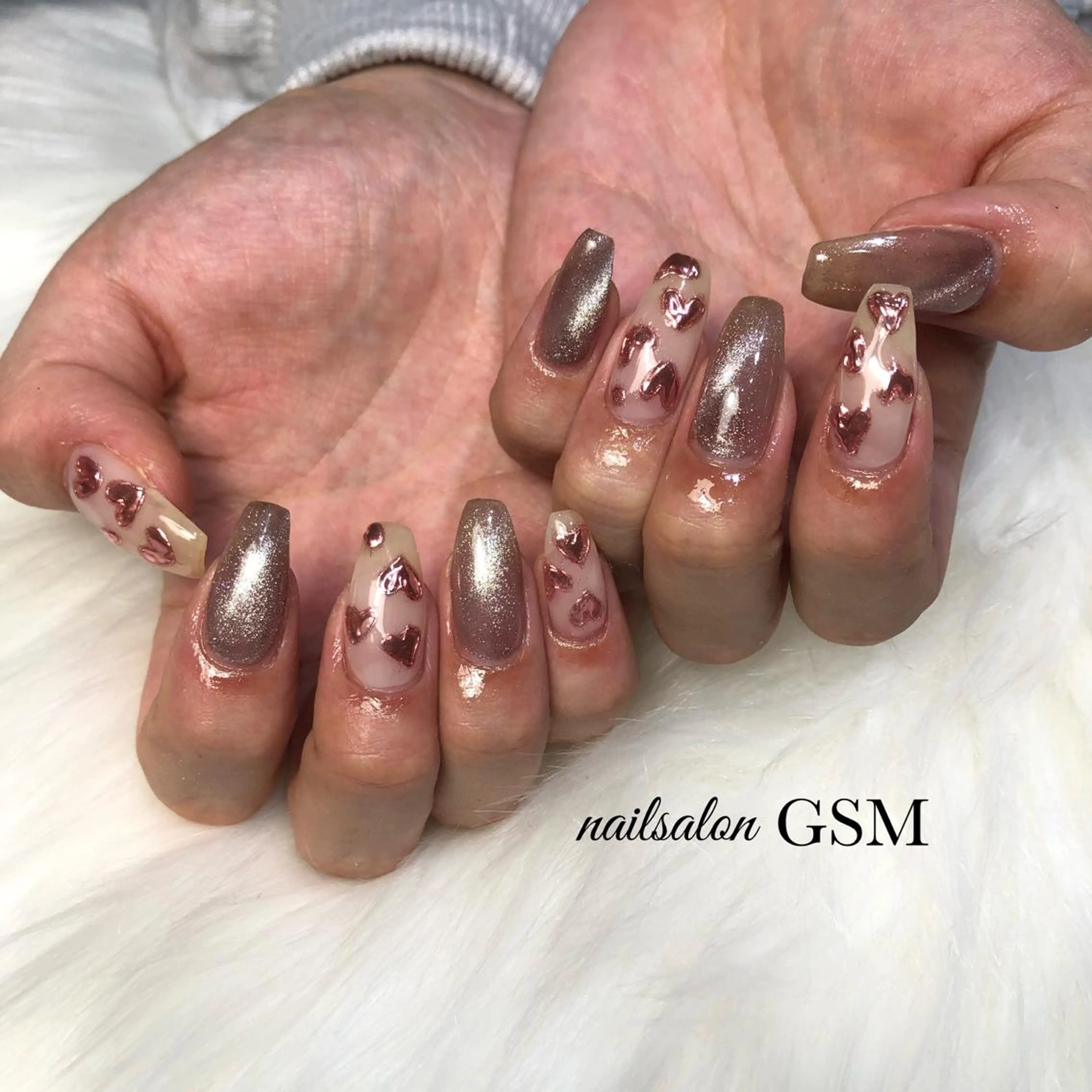 ネイル ハート nail salon GSMのネイルデザイン