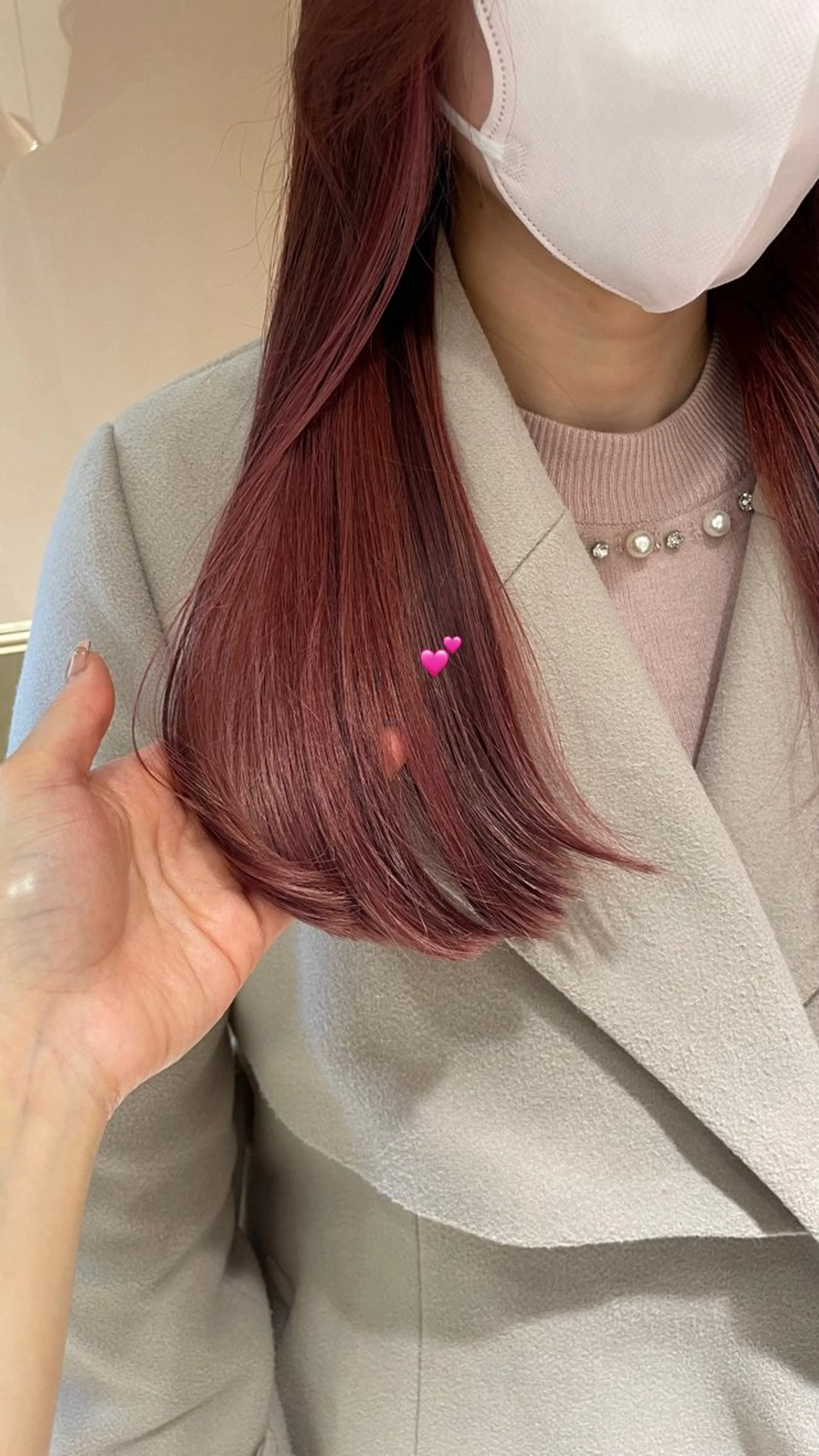 ロング ヘアカラー トリートメント ヘッドスパ マホ/日吉/髪質改善 /レイヤー/ガーリーのヘアスタイル