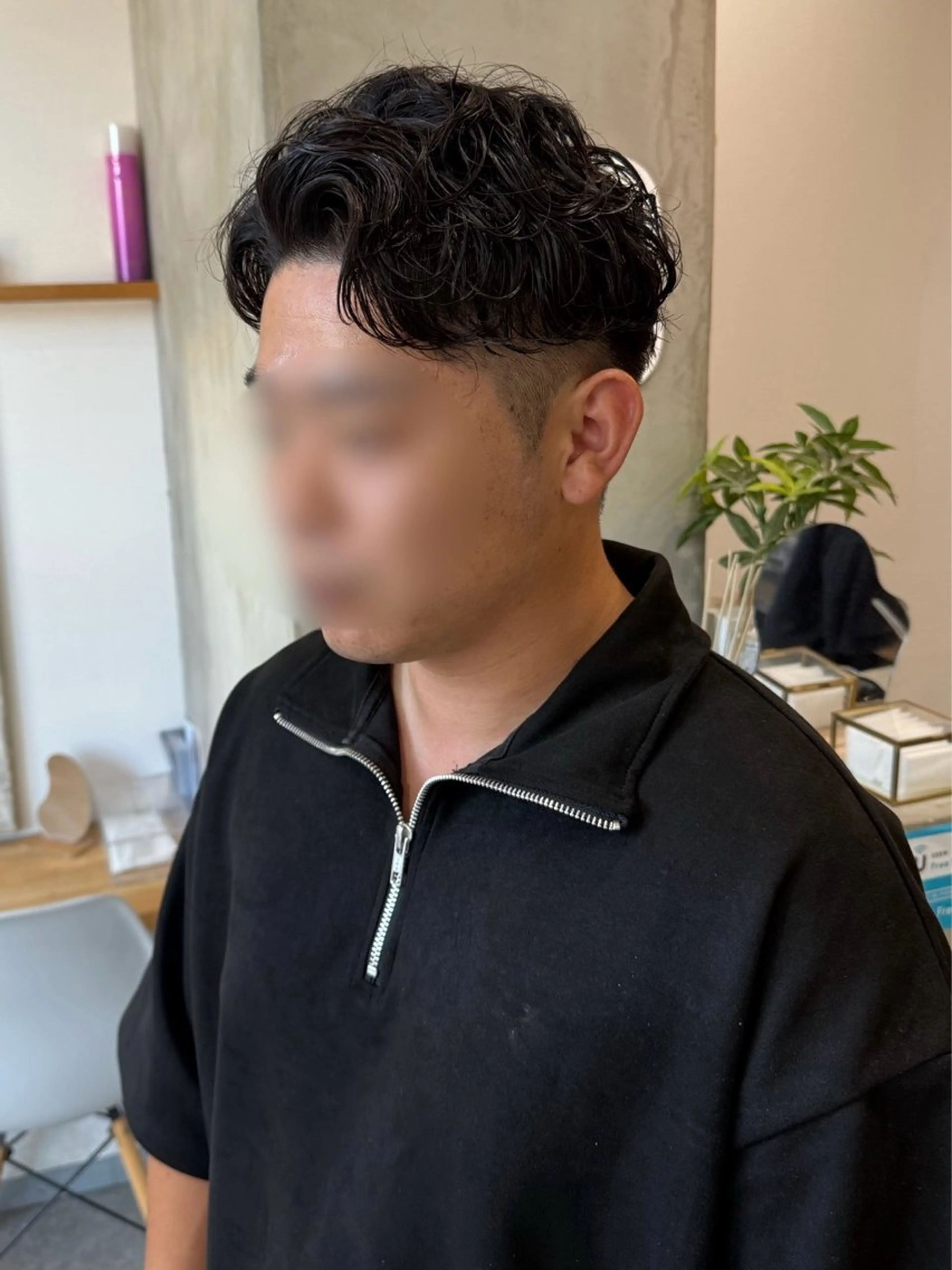 パーマ メンズ メンズパーマ カット パーマ 88 hair design所属・🫧ハルカ🫧 レイヤーカットのヘアスタイル