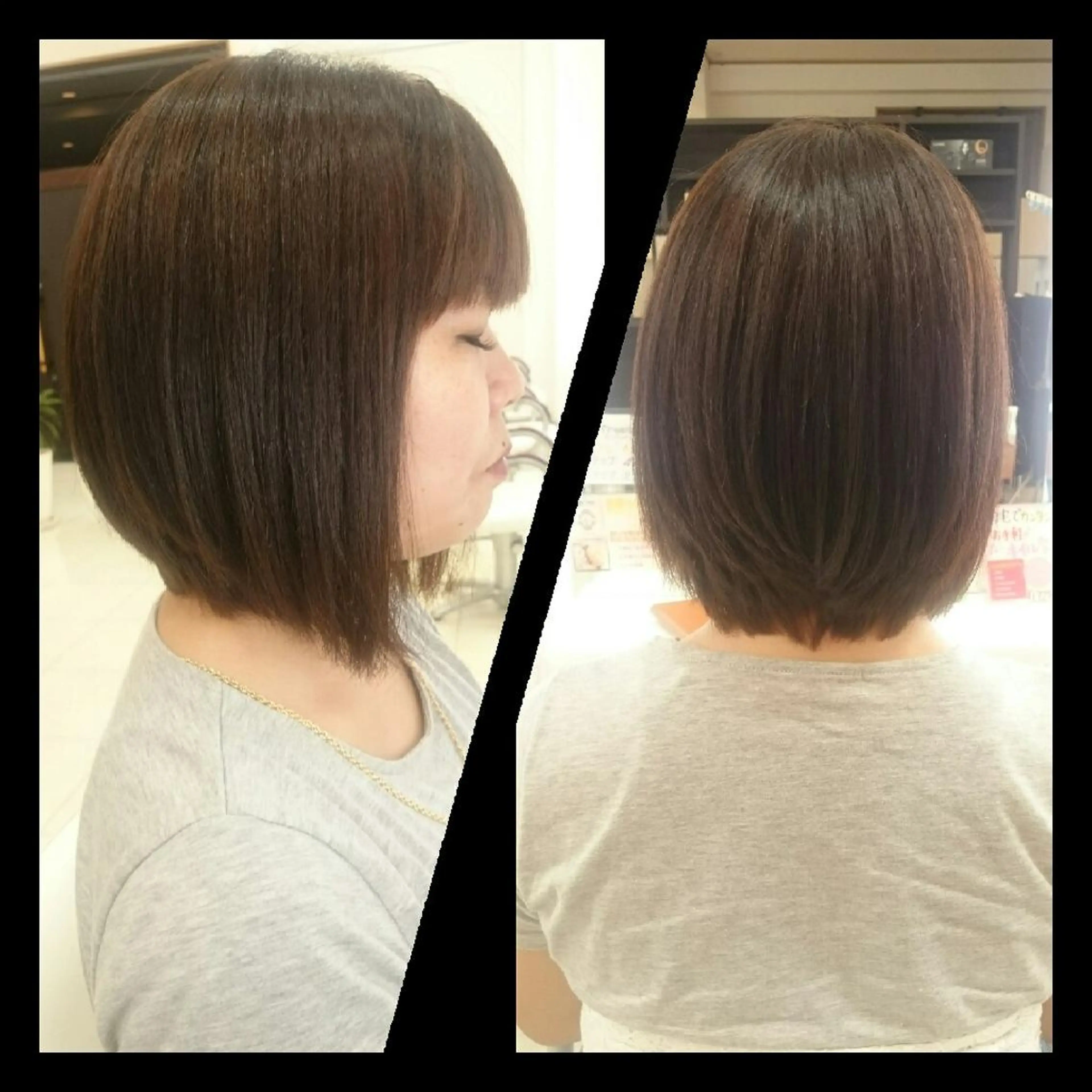 ミディアム ボブ キンジョウ エナミのヘアスタイル