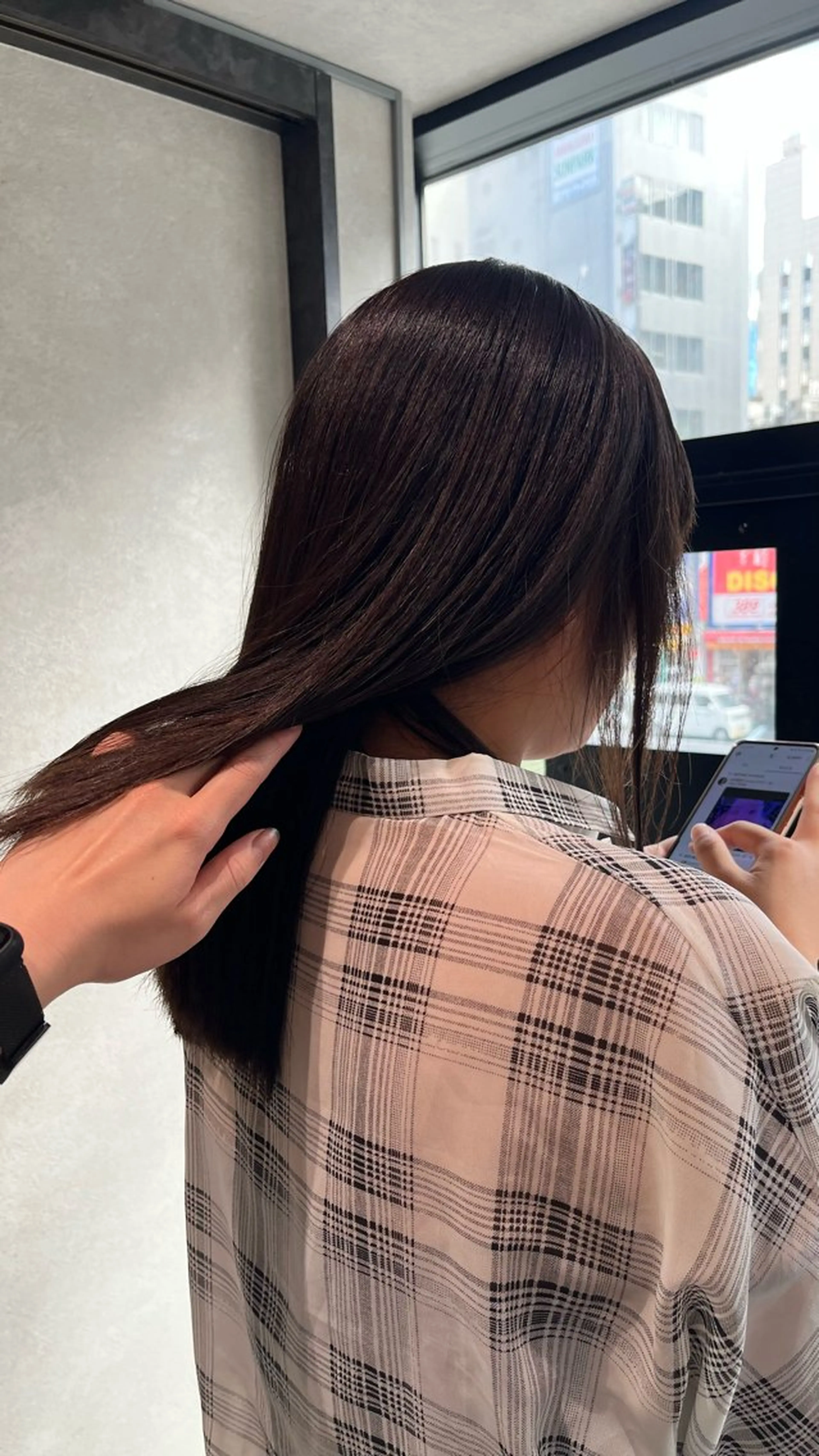 セミロング カラー 新宿/アシスタント AiNAのヘアスタイル