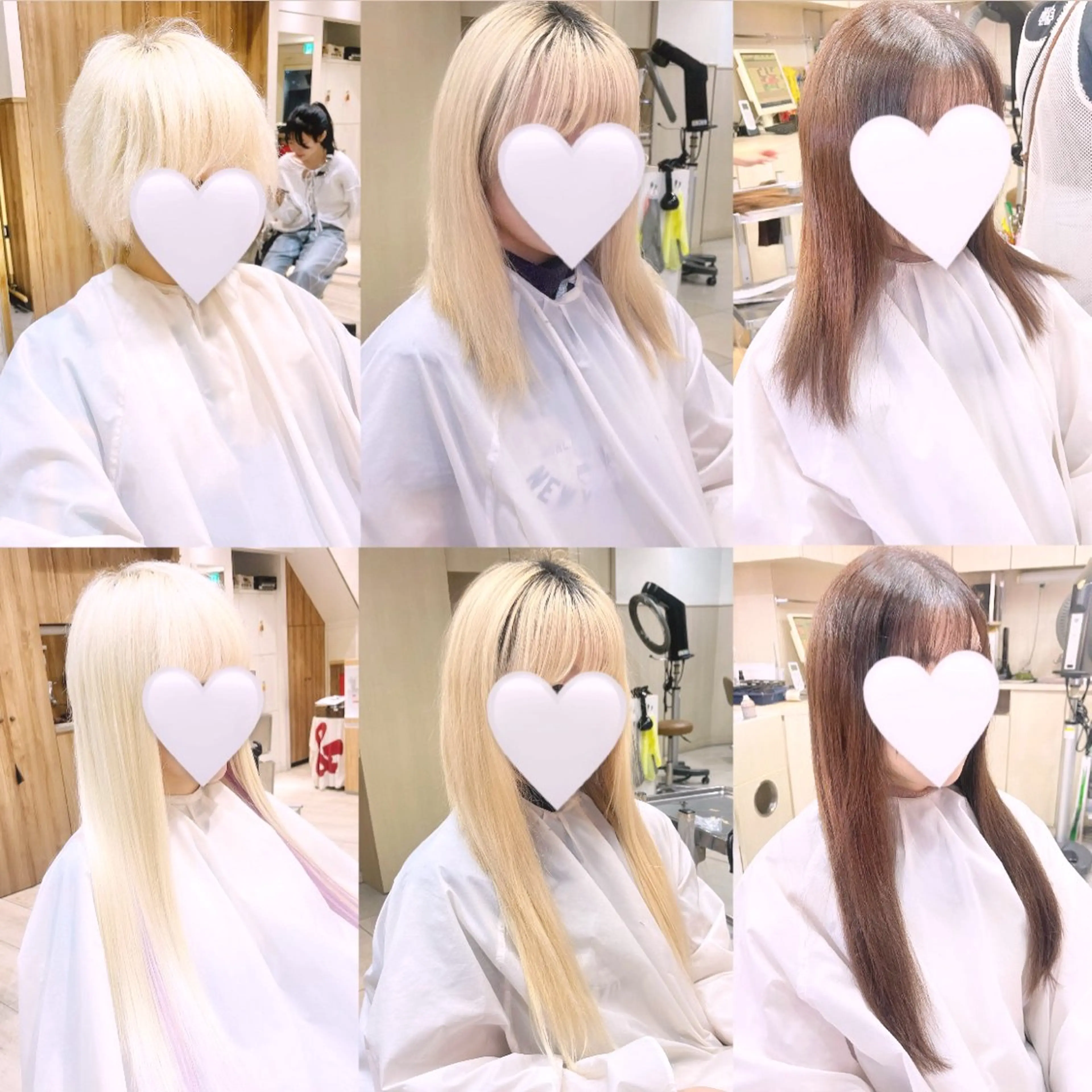 ロング カラー シールエクステ ハイトーンカラー エクステ ヘアカラー エクステ 横浜ブリーチの神♡ シールエクステしゅかのヘアスタイル