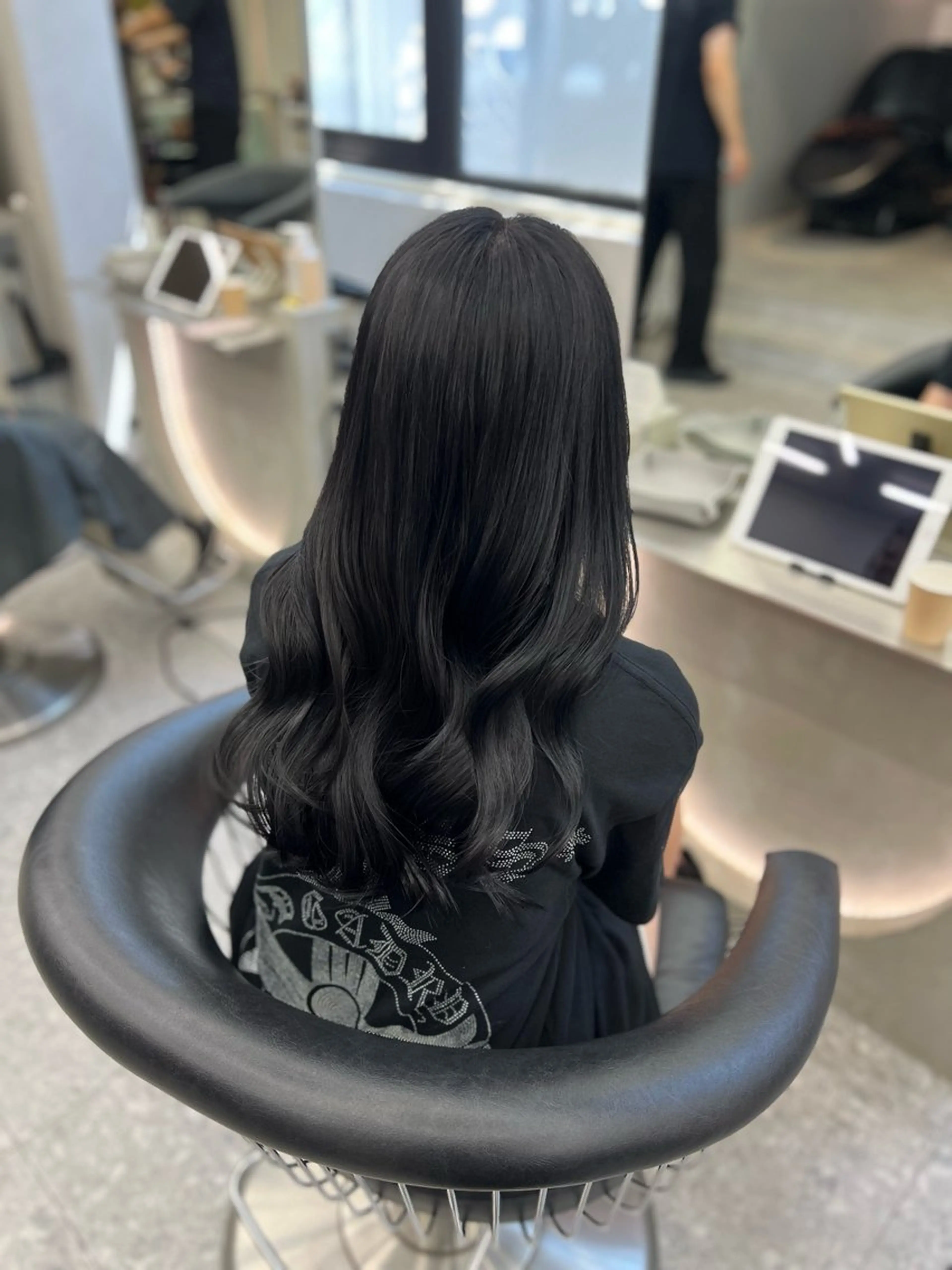 ロング カット ヘアカラー トリートメント Hiroki 韓国ヘア🇰🇷のヘアスタイル