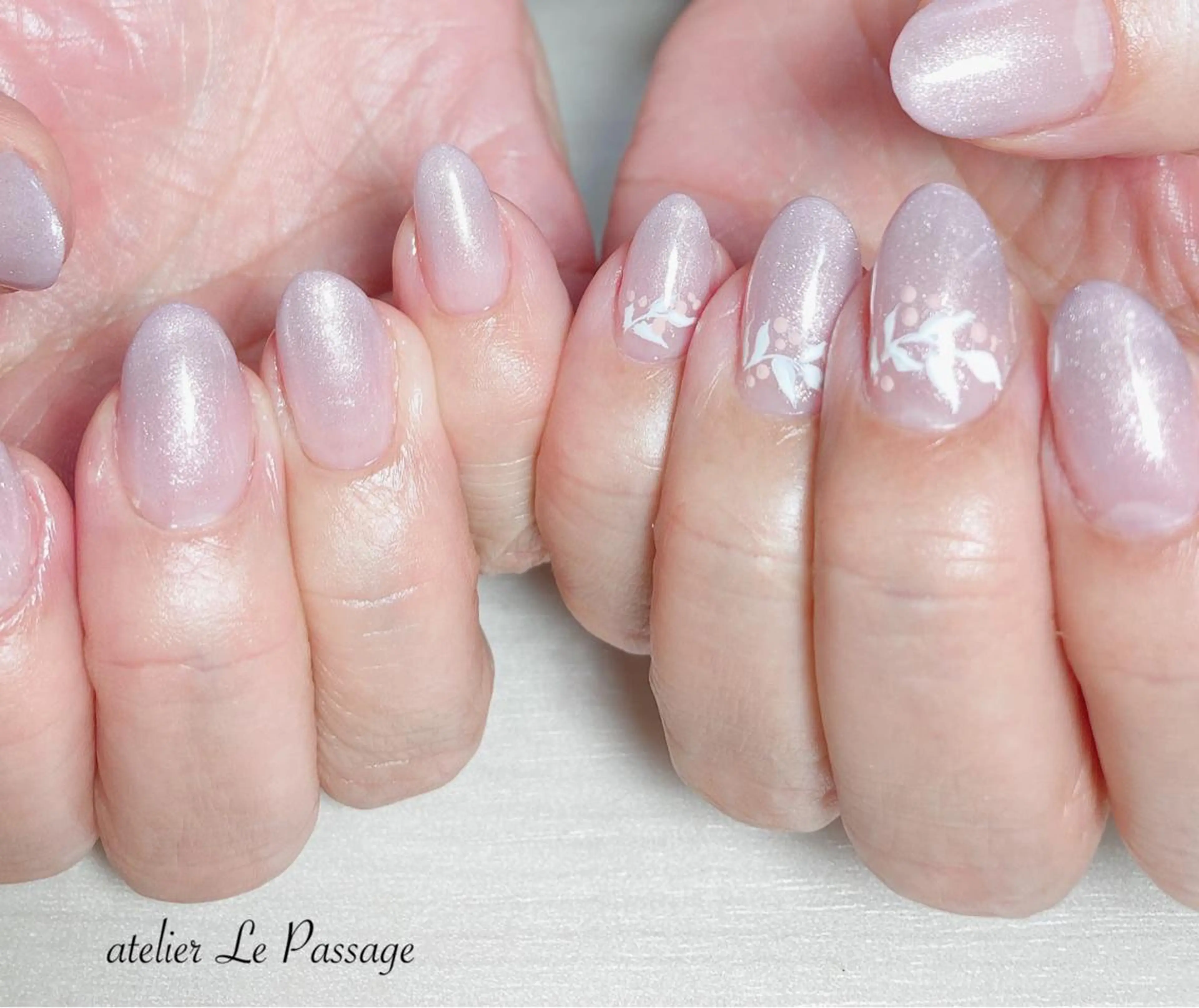 ネイル ジェルネイル オフィスネイル ワンカラーネイル パラジェル ピンク Atelier Le Passage所属・h nakatsukaのネイルデザイン
