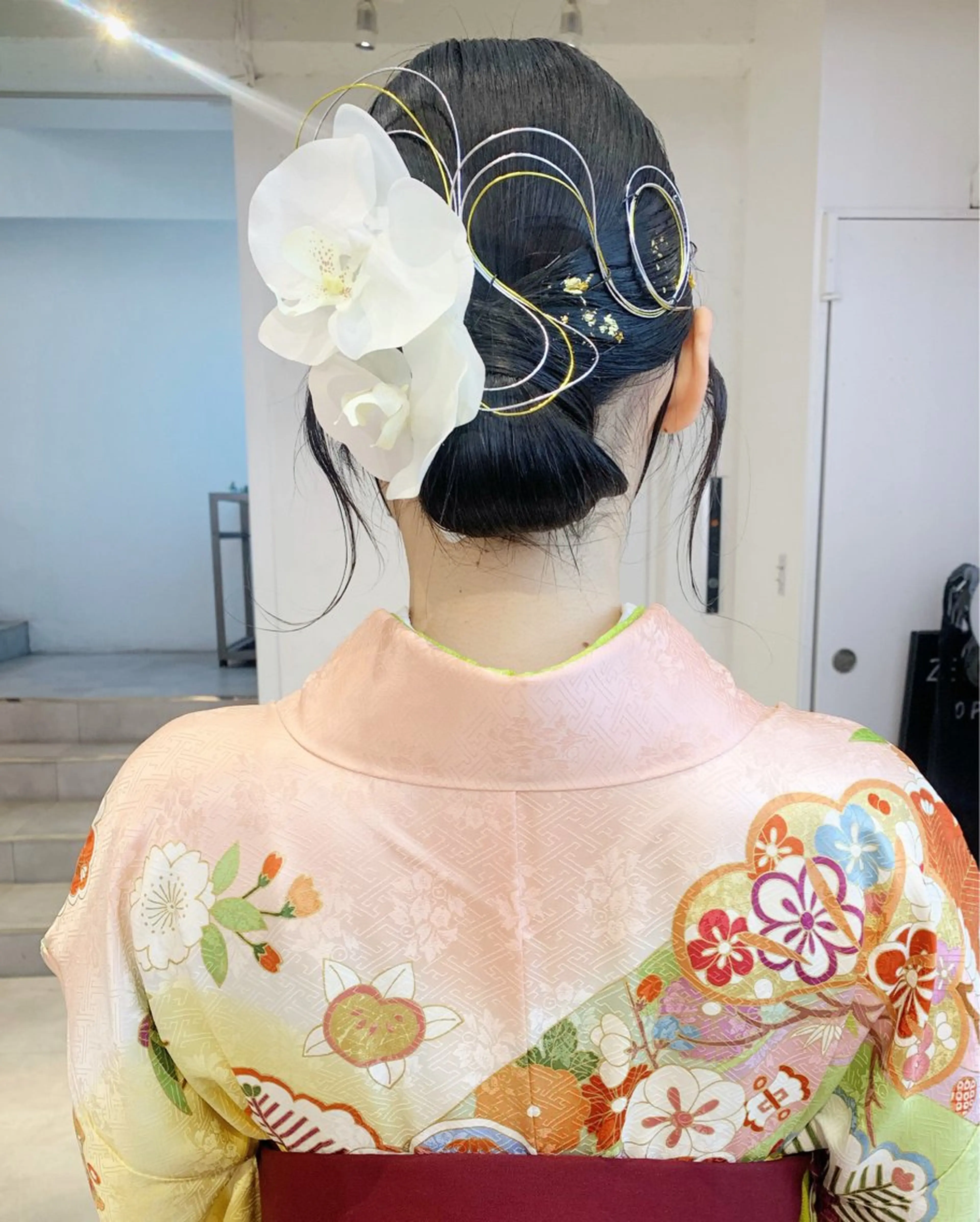 ヘアアレンジ 卒業式のヘアスタイル 着付け Kureha/ネイル レイヤー/酸性縮毛のヘアスタイル