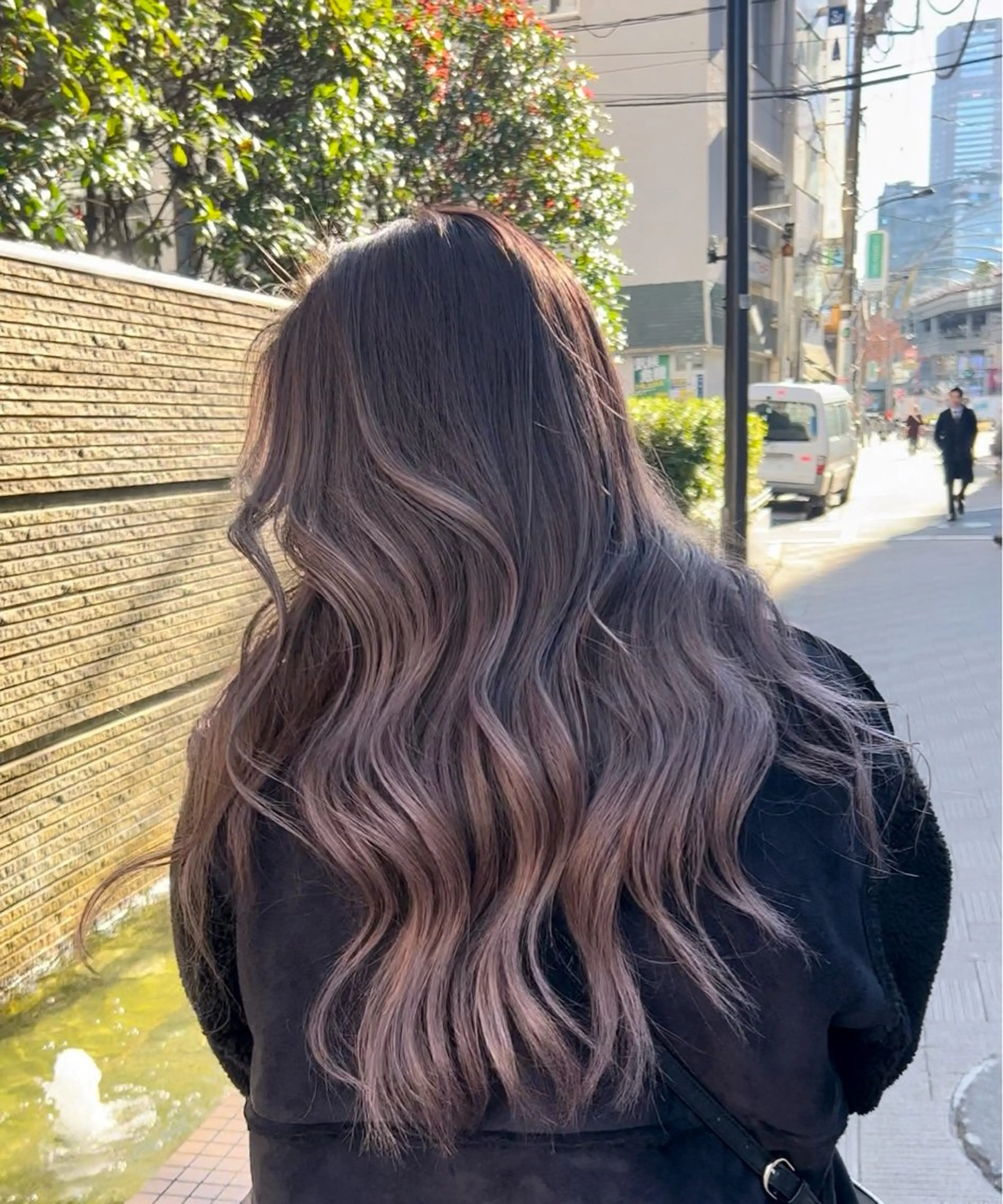 ロング カット ヘアカラー アンナ🦋海外ヘア バレイヤージュのヘアスタイル