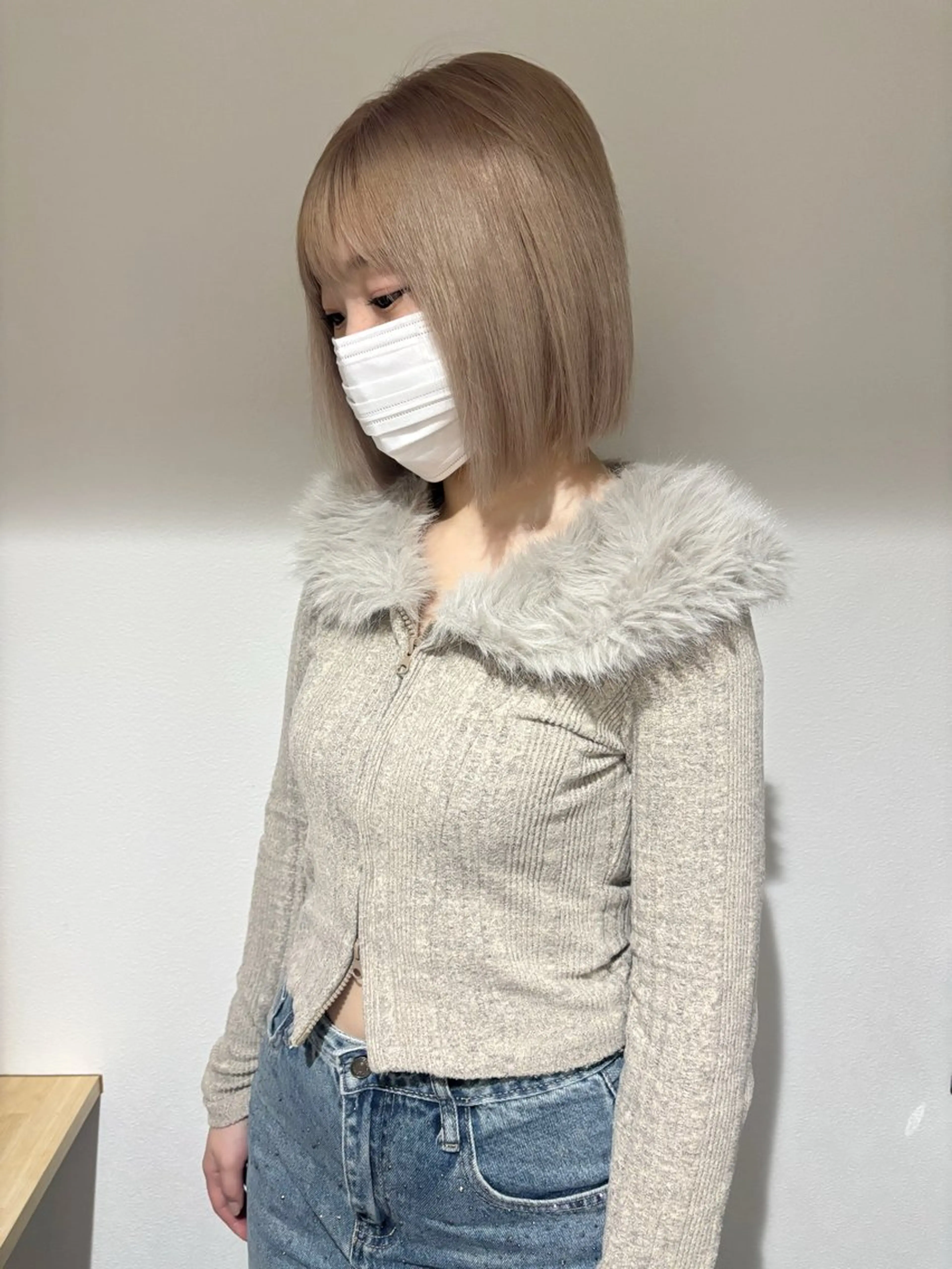 ショート カラー ベージュカラー ミルクティーベージュ MONIQA sakae所属・hina/ハイトーン /ピンクカラー🎀のヘアスタイル