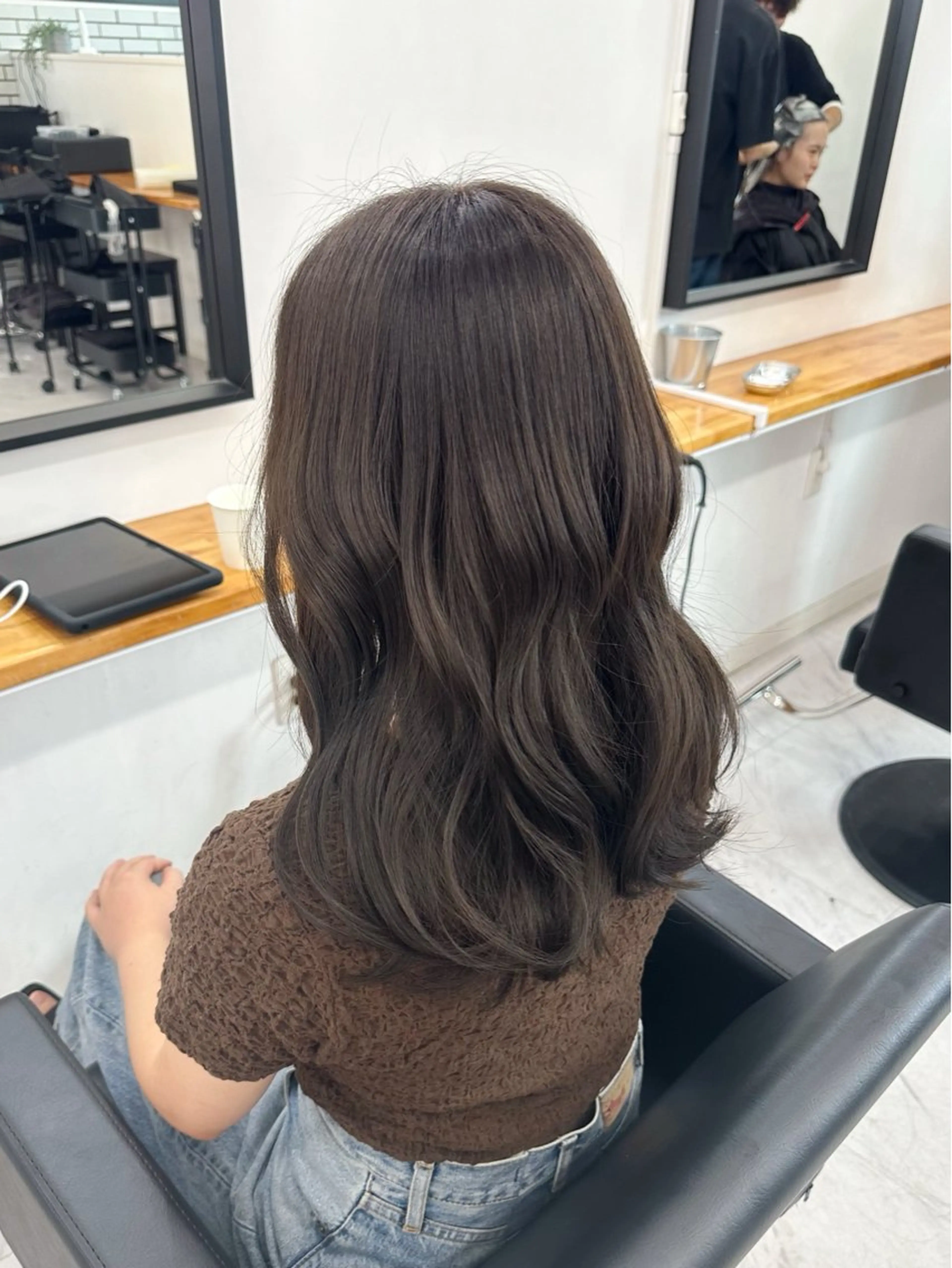 ロング カラー カット ヘアカラー トリートメント GiseL宗像 HiROEのヘアスタイル