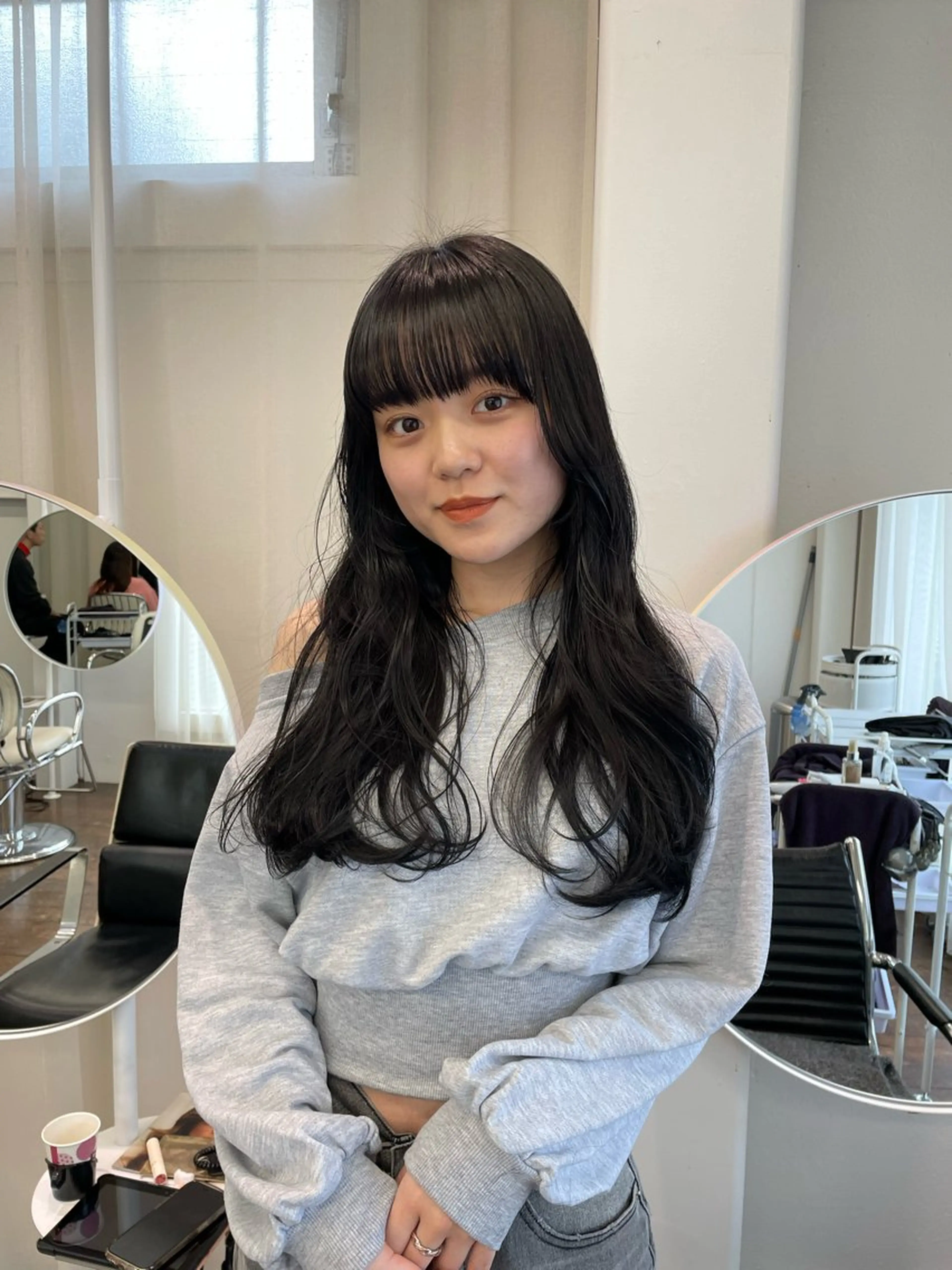 ロング カラー カット ヘアカラー トリートメント レイヤーカット🎀 kanaのヘアスタイル