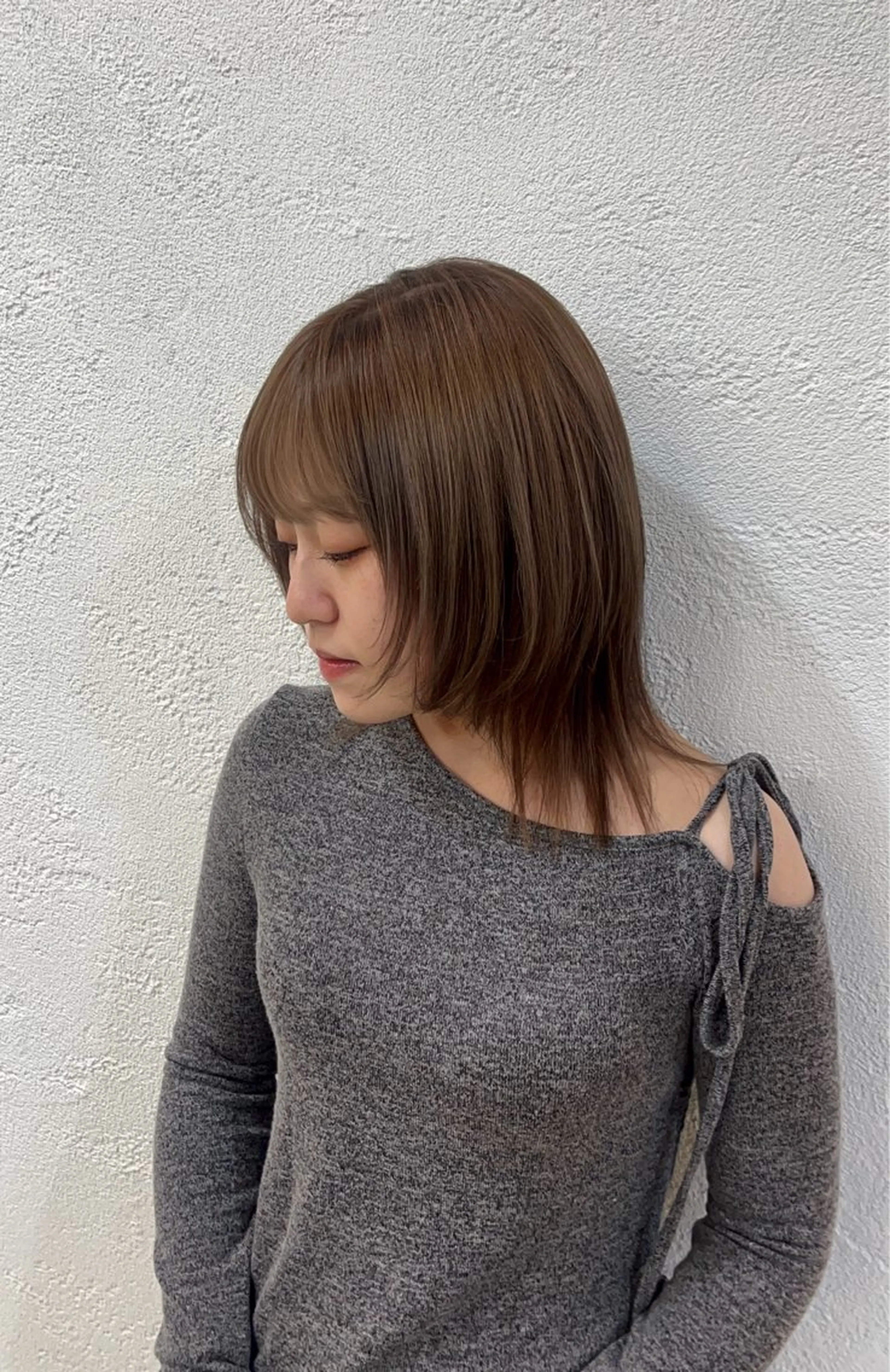 ミディアム 山本 梨華のヘアスタイル