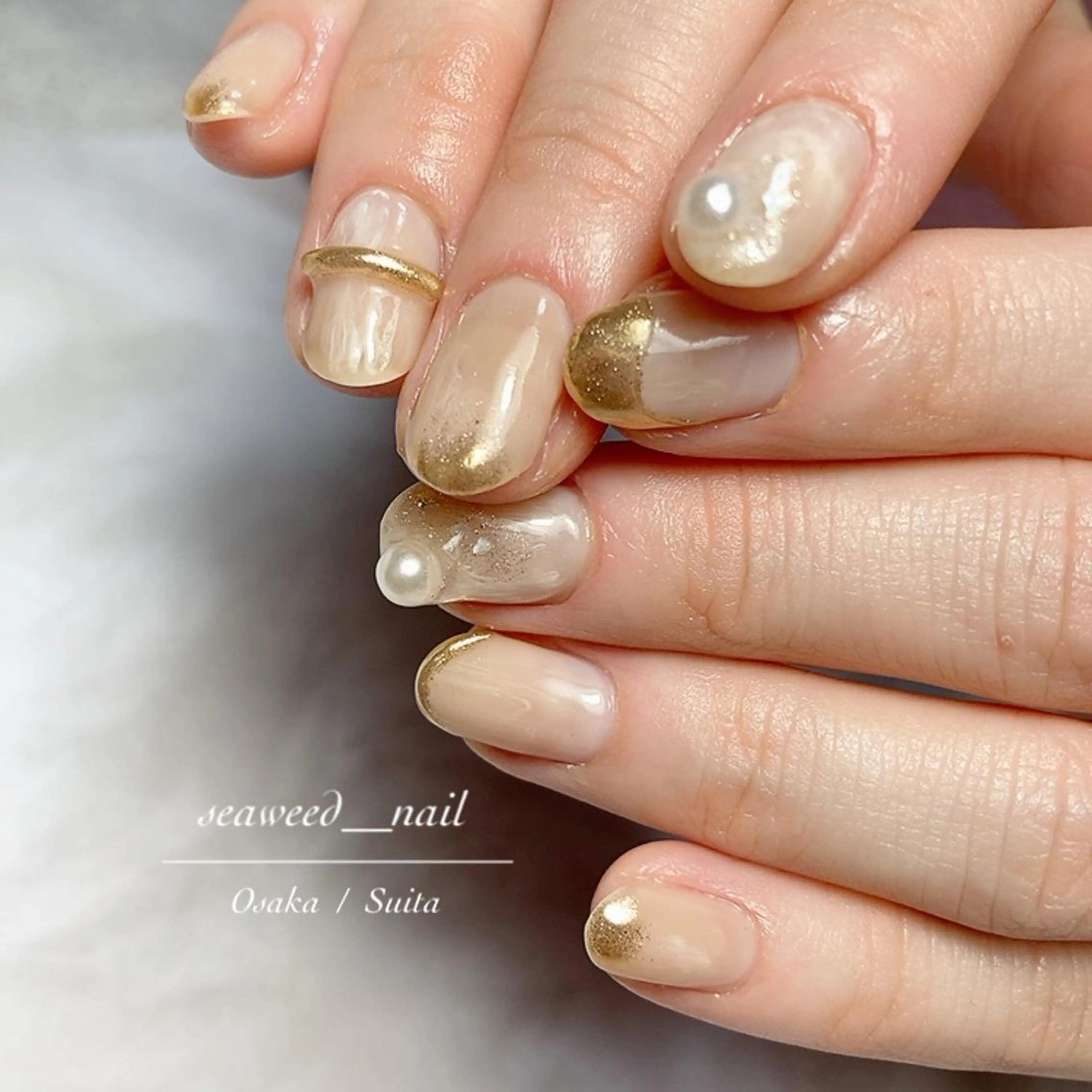 ネイル ハンドネイル seaweed nailのネイルデザイン