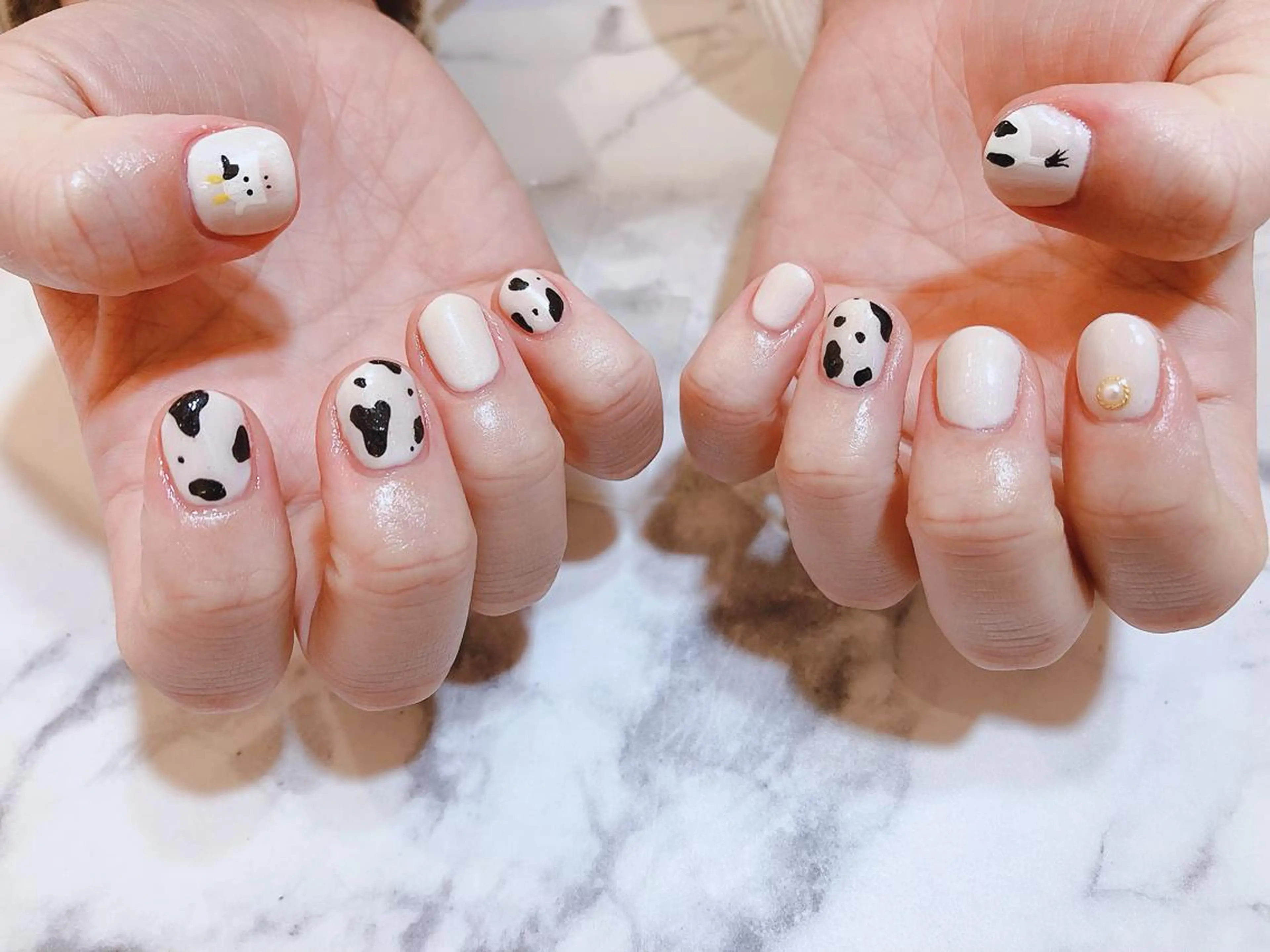 ネイル アニマル柄 ハンドネイル Nailsalon Eve（イヴ）のネイルデザイン