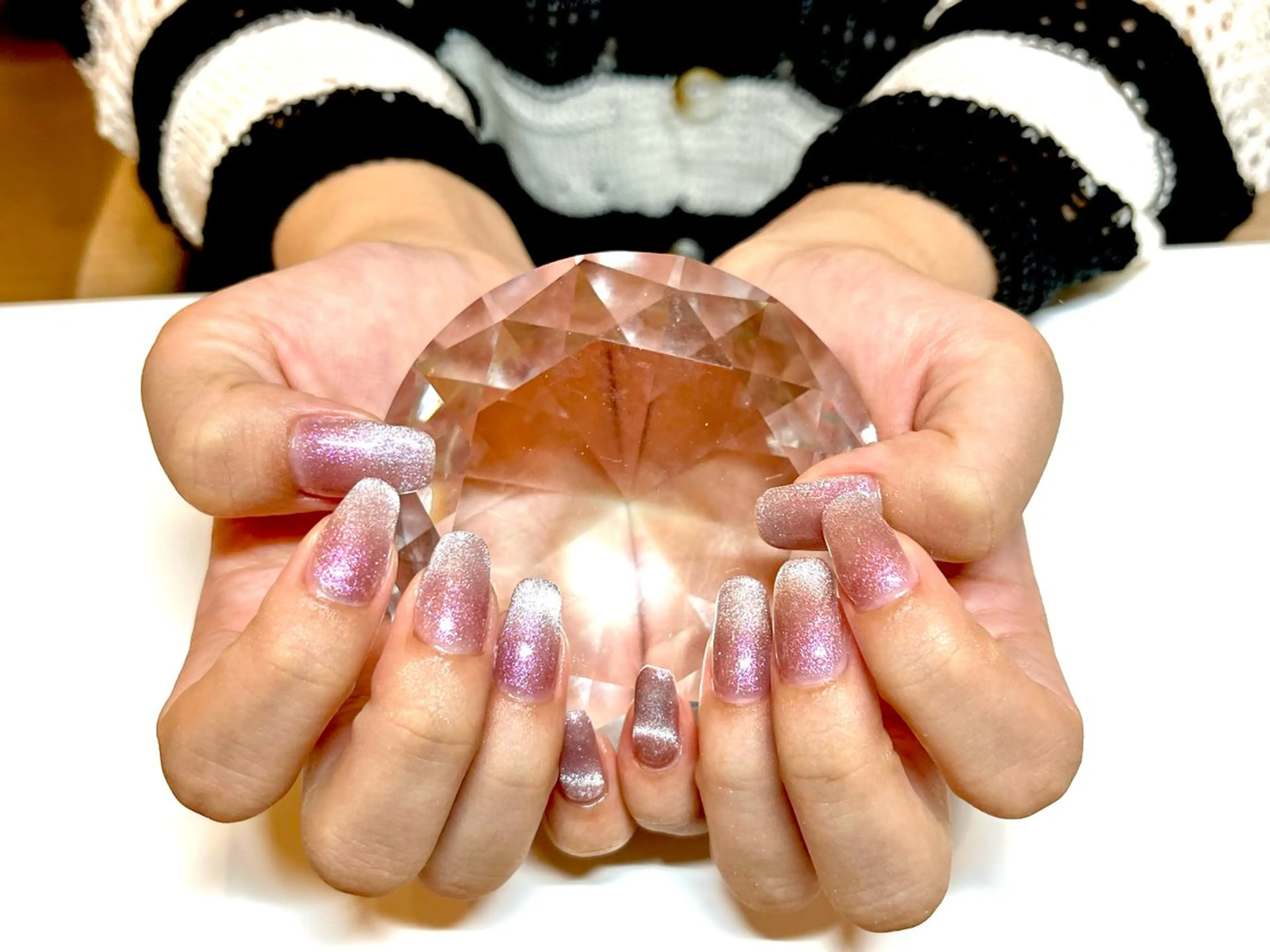 ネイル グラデーション マグネットネイル オフィスネイル シンプルネイル 夏ネイル ハンドネイル N's Nailのネイルデザイン