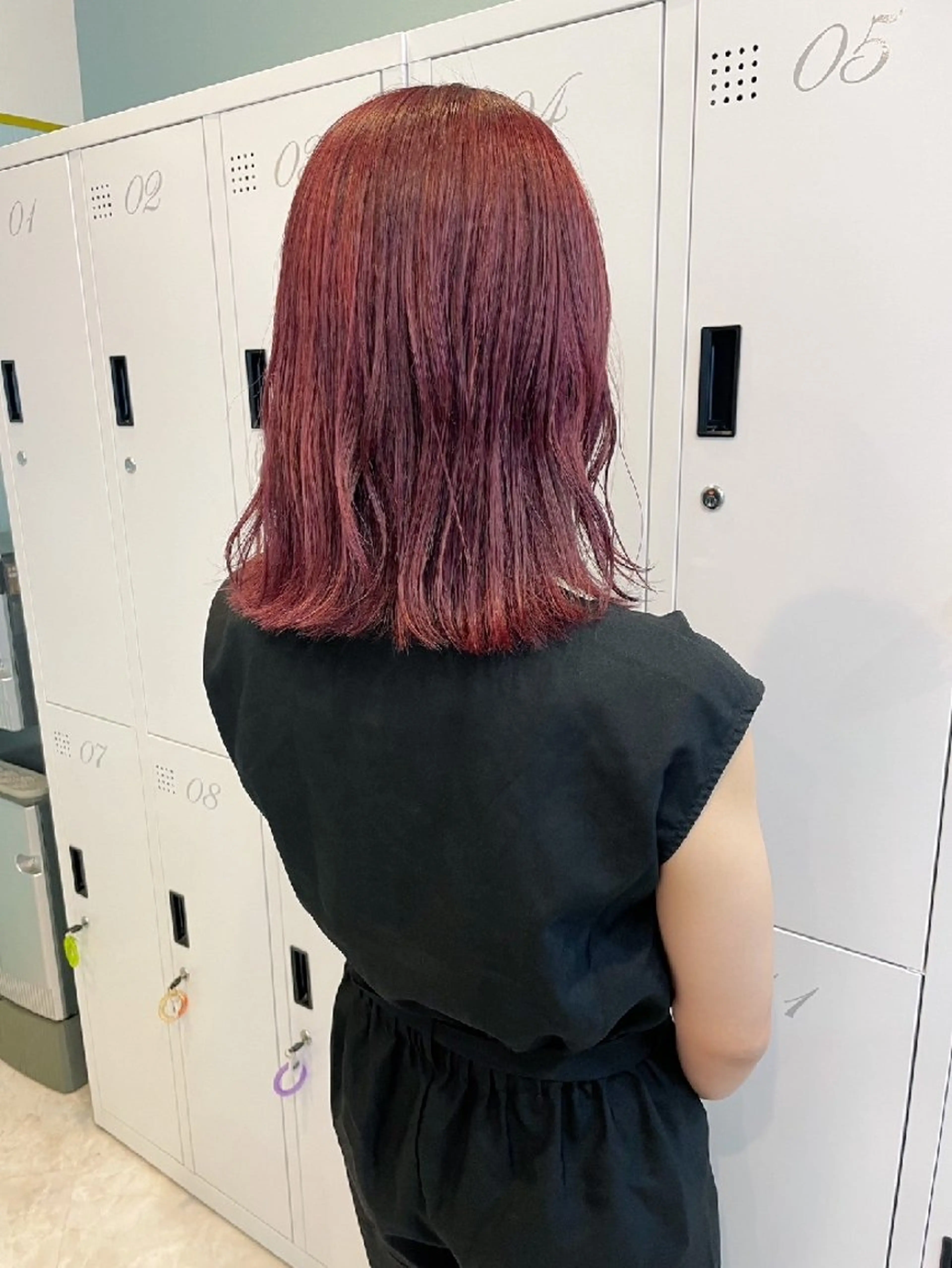 ミディアム カット ヘアカラー トリートメント 暗髪艶カラー/ ナチュラル/maiのヘアスタイル