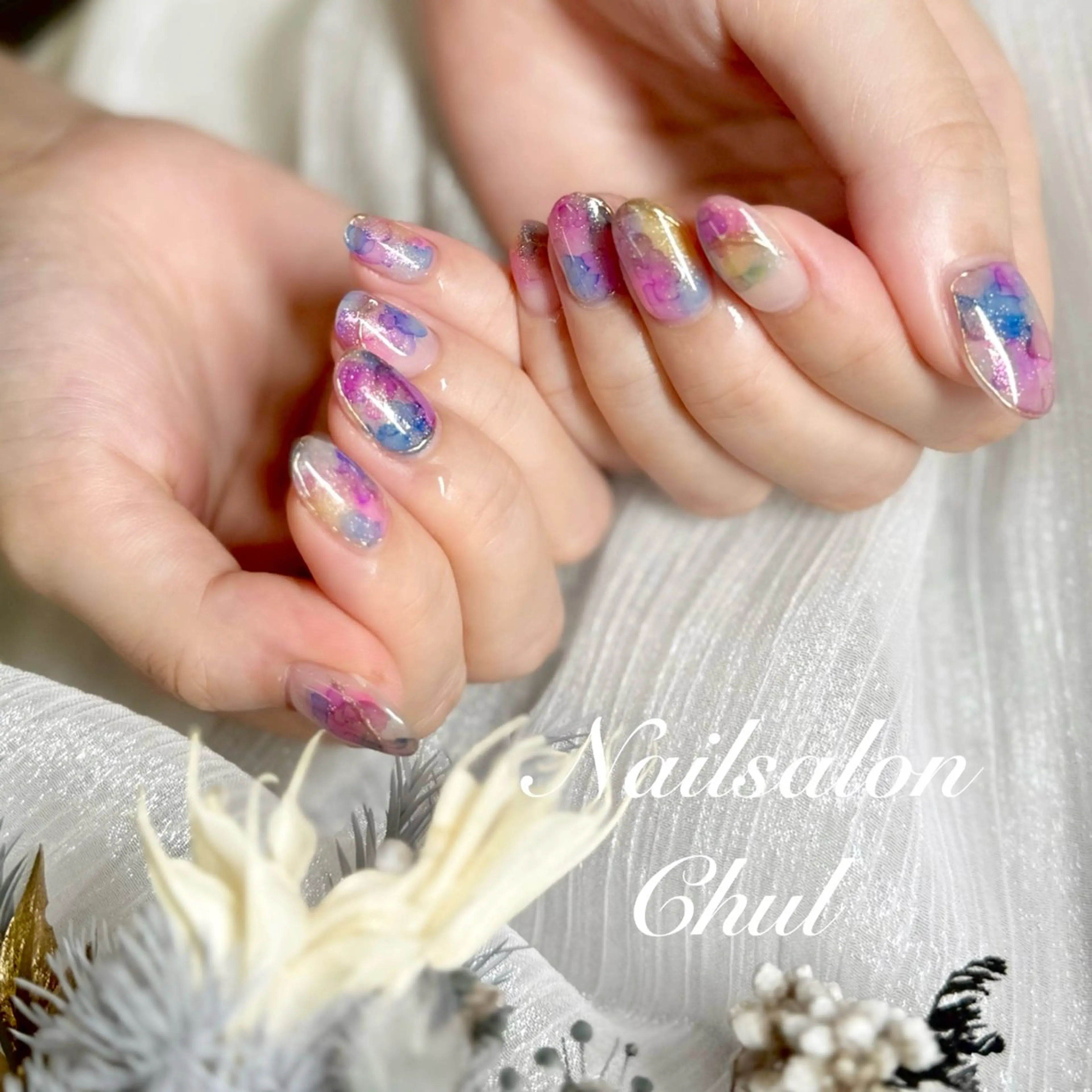 ネイル ニュアンスネイル ハンドネイル ネイルサロン チュルのネイルデザイン