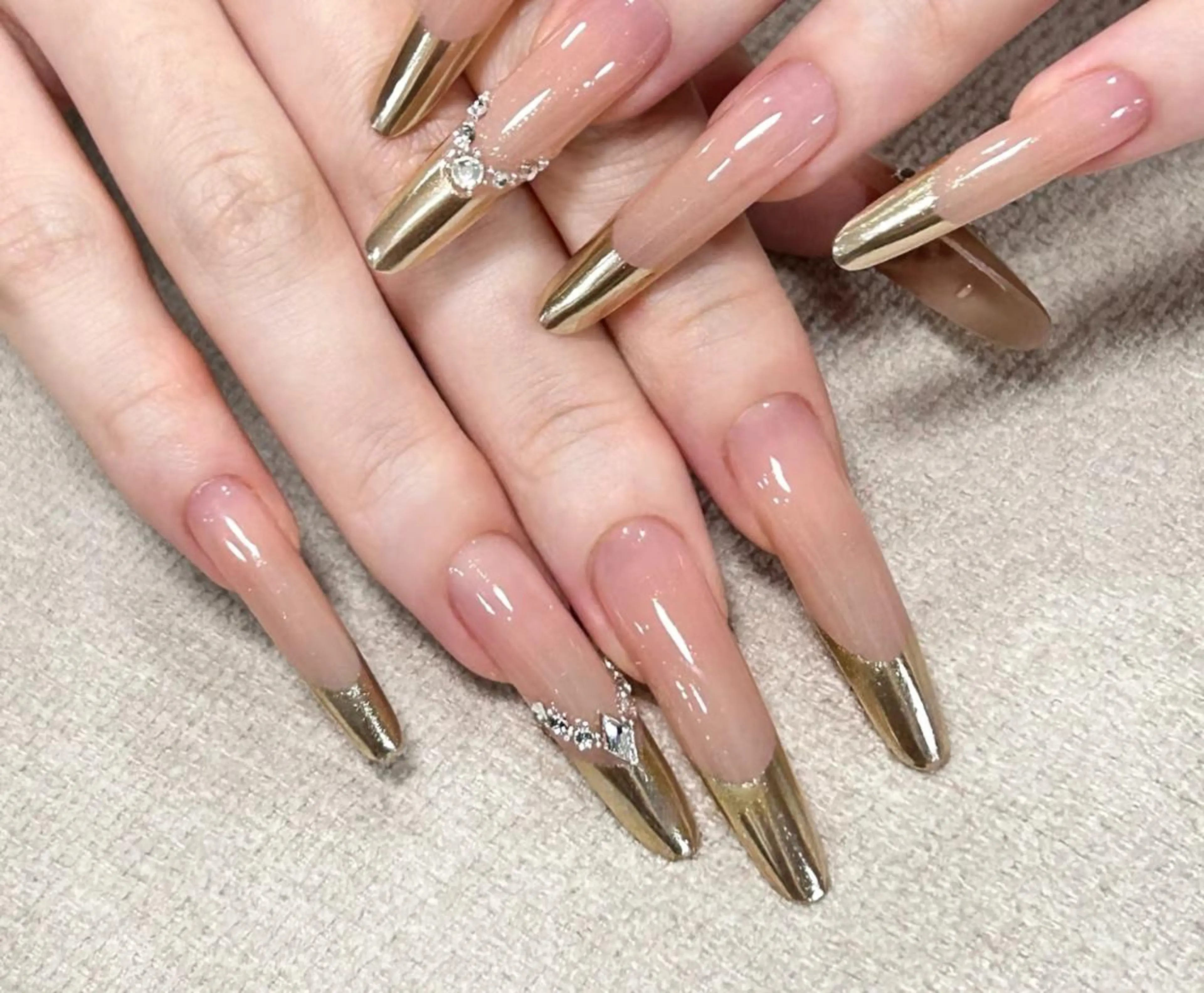 💕チップ長さだし　オーロラフレチorミラーフレチorガラスフレチの写真