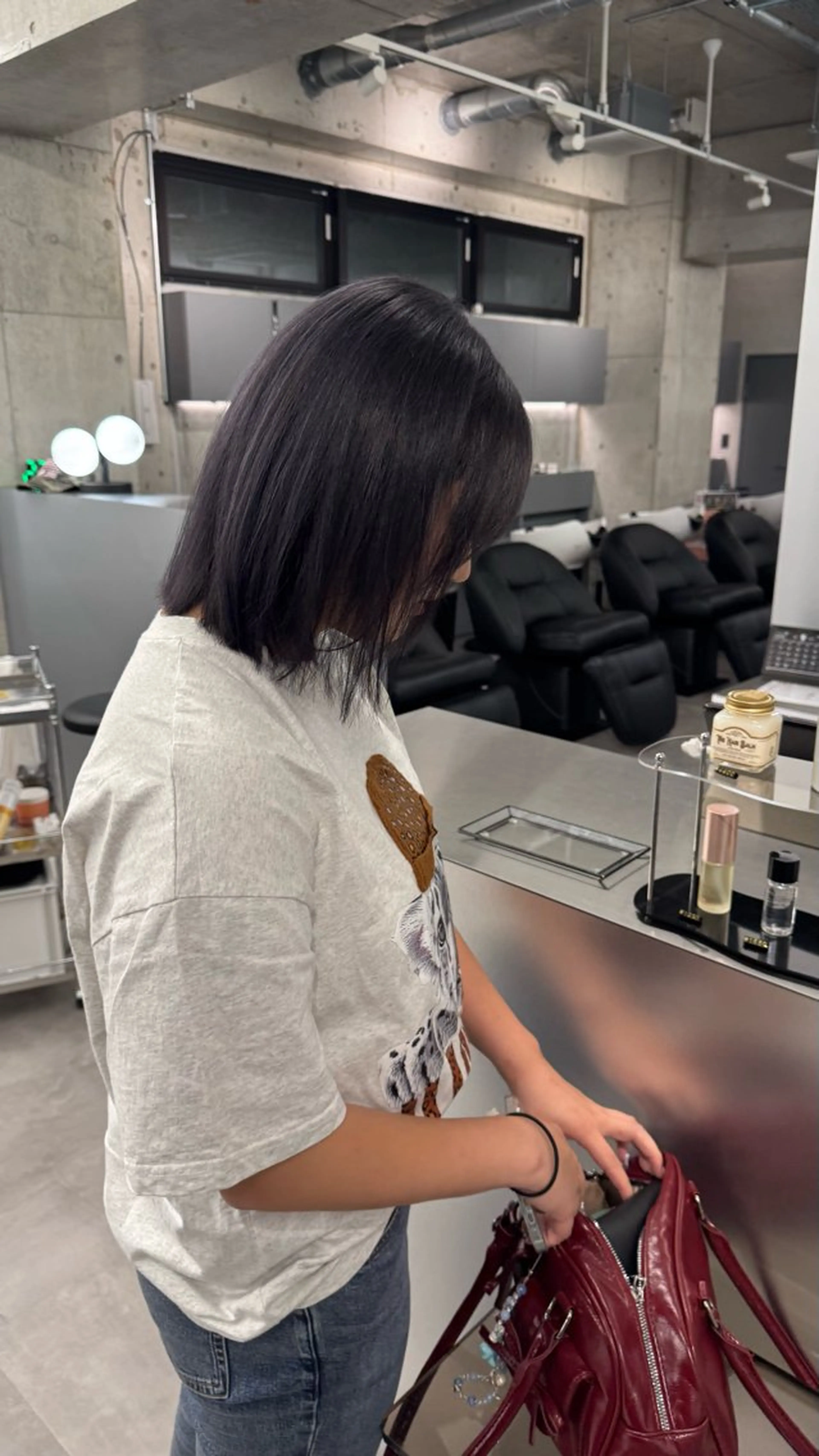 ミディアム ヘアカラー トリートメント shio【福岡天神】 カットモデル募集中のヘアスタイル