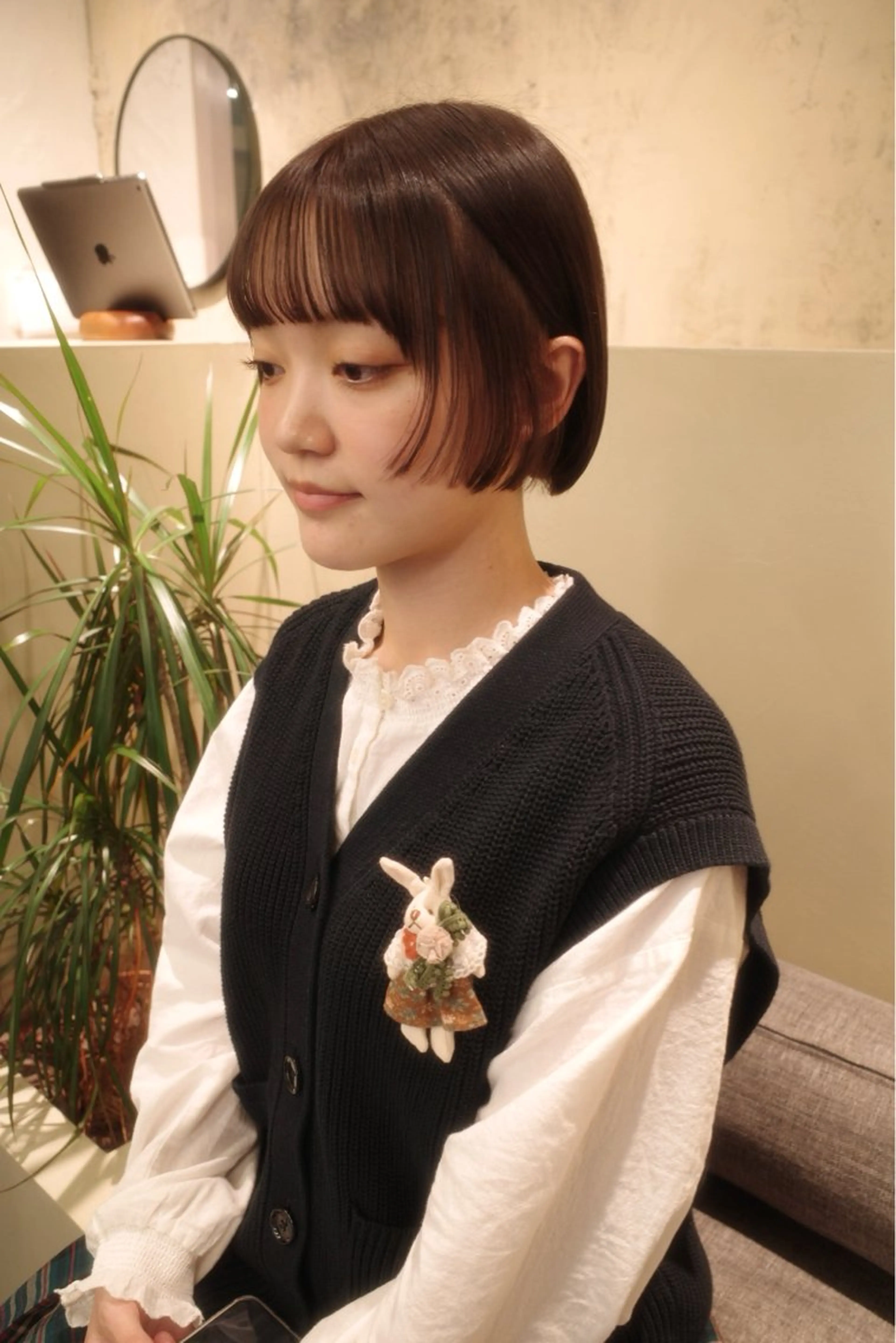 ショート カラー ブラウンカラー ボブ カット ヘアカラー yupi🐈‍⬛ レイヤー/パーマのヘアスタイル