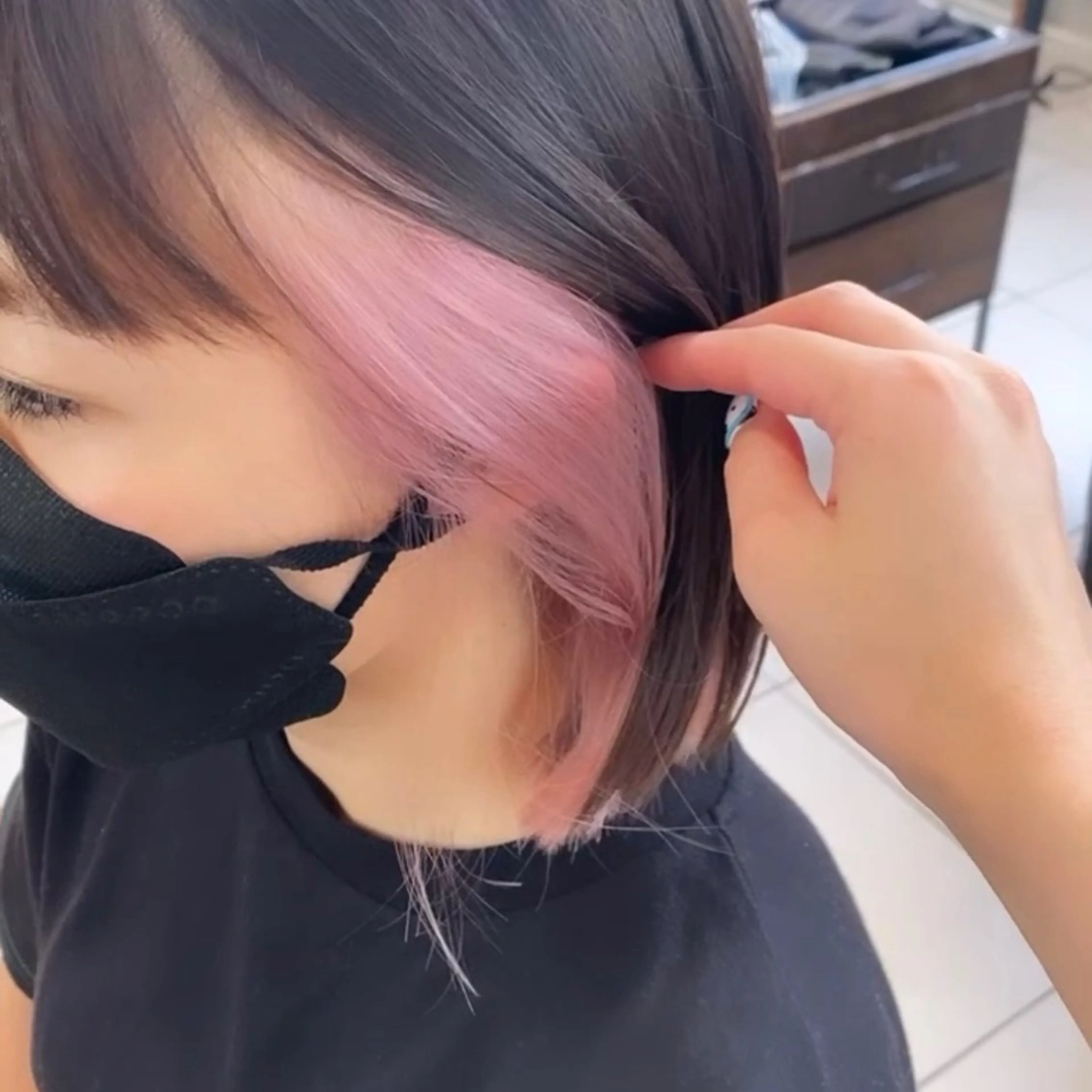 セミロング カラー ヘアカラー 艶カラー/耳つぼ/ 浴衣着付け/渡辺奈緒のその他イメージ