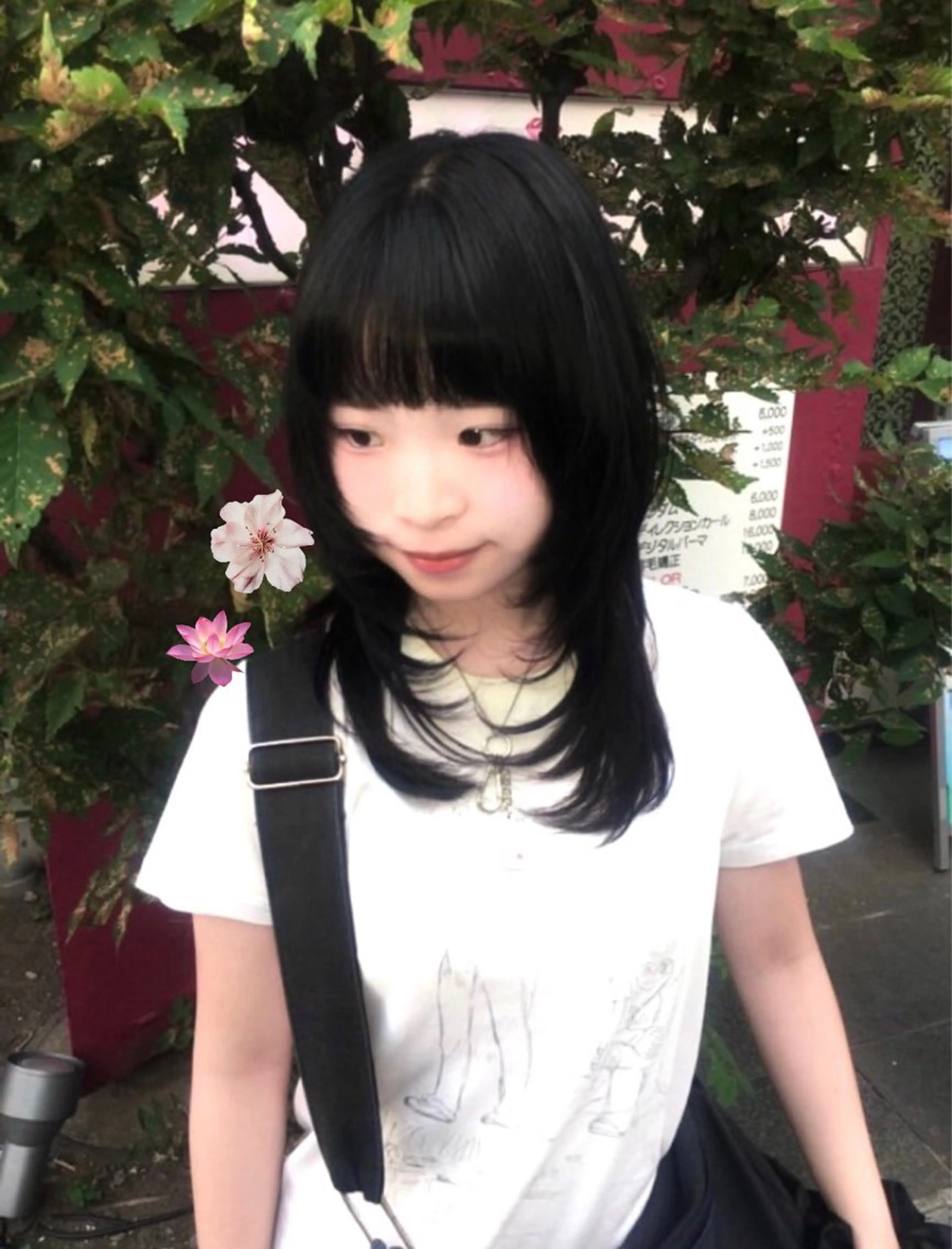 セミロング ヘアカラー 縮毛モデル募集🎵 蒼衣のヘアスタイル