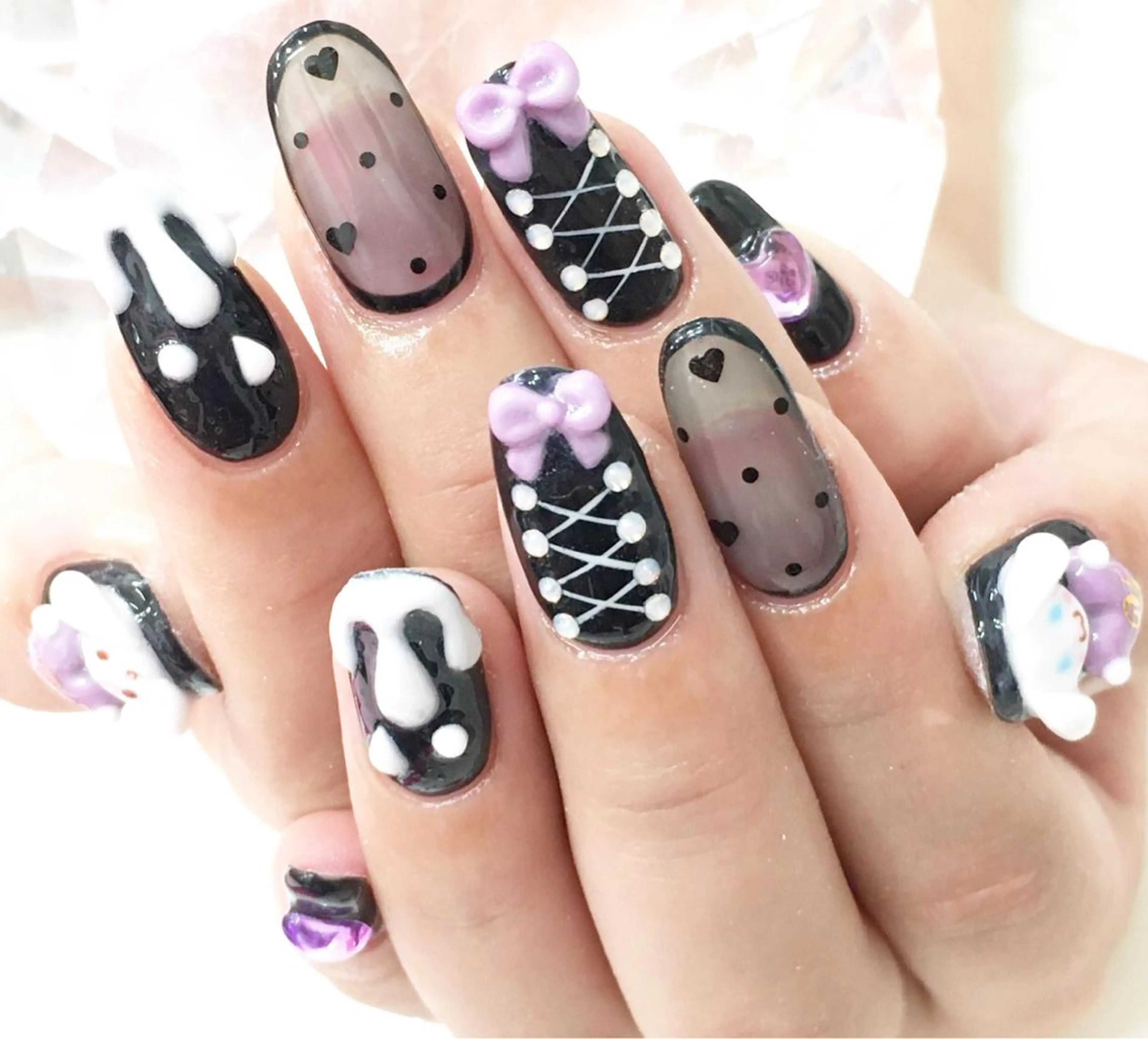 ロング カラー メンズ ネイル NAILSGOGO shibuyaのネイルデザイン