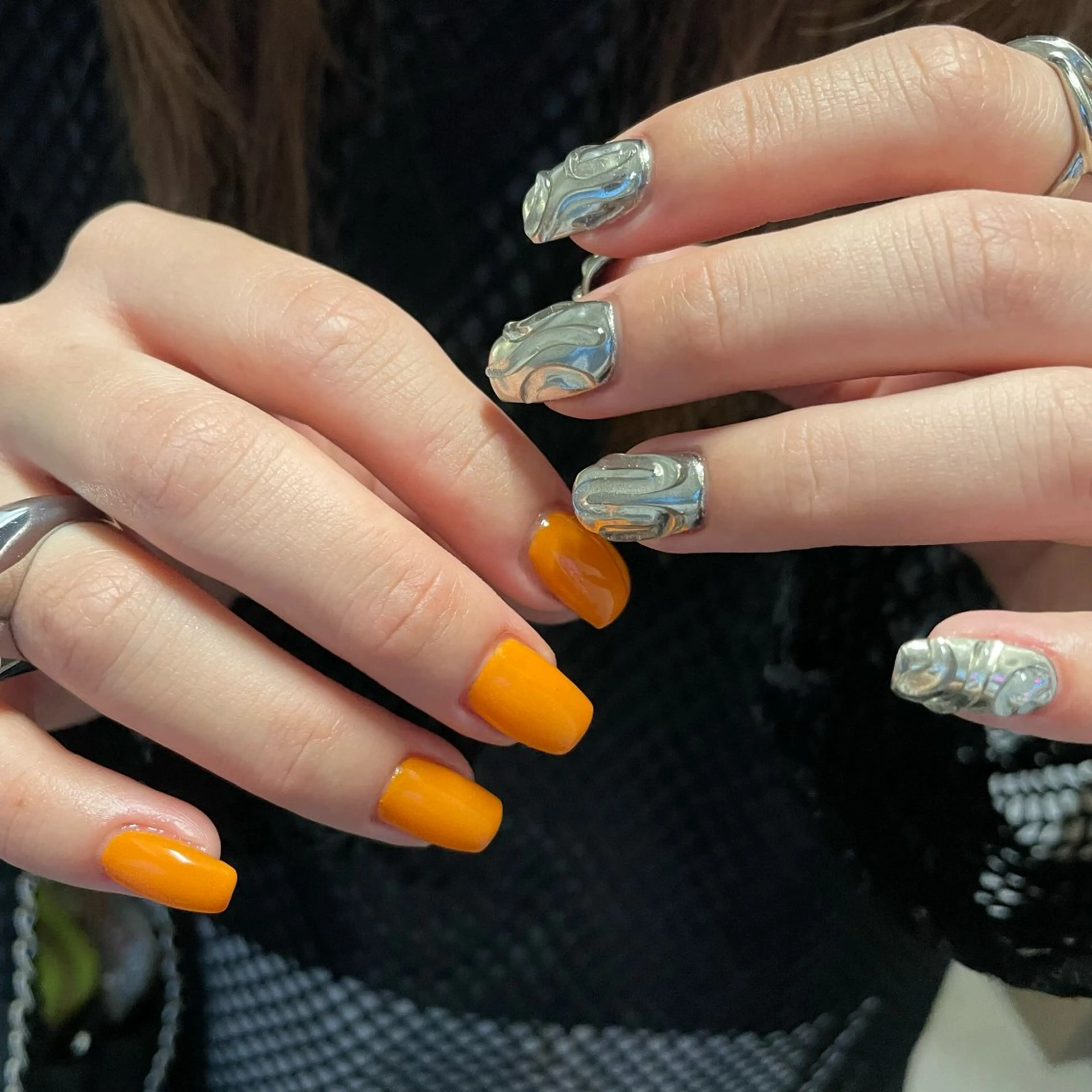 ネイル アートネイル ハンドネイル カメレオン京橋🌻 草葉由佳のネイルデザイン
