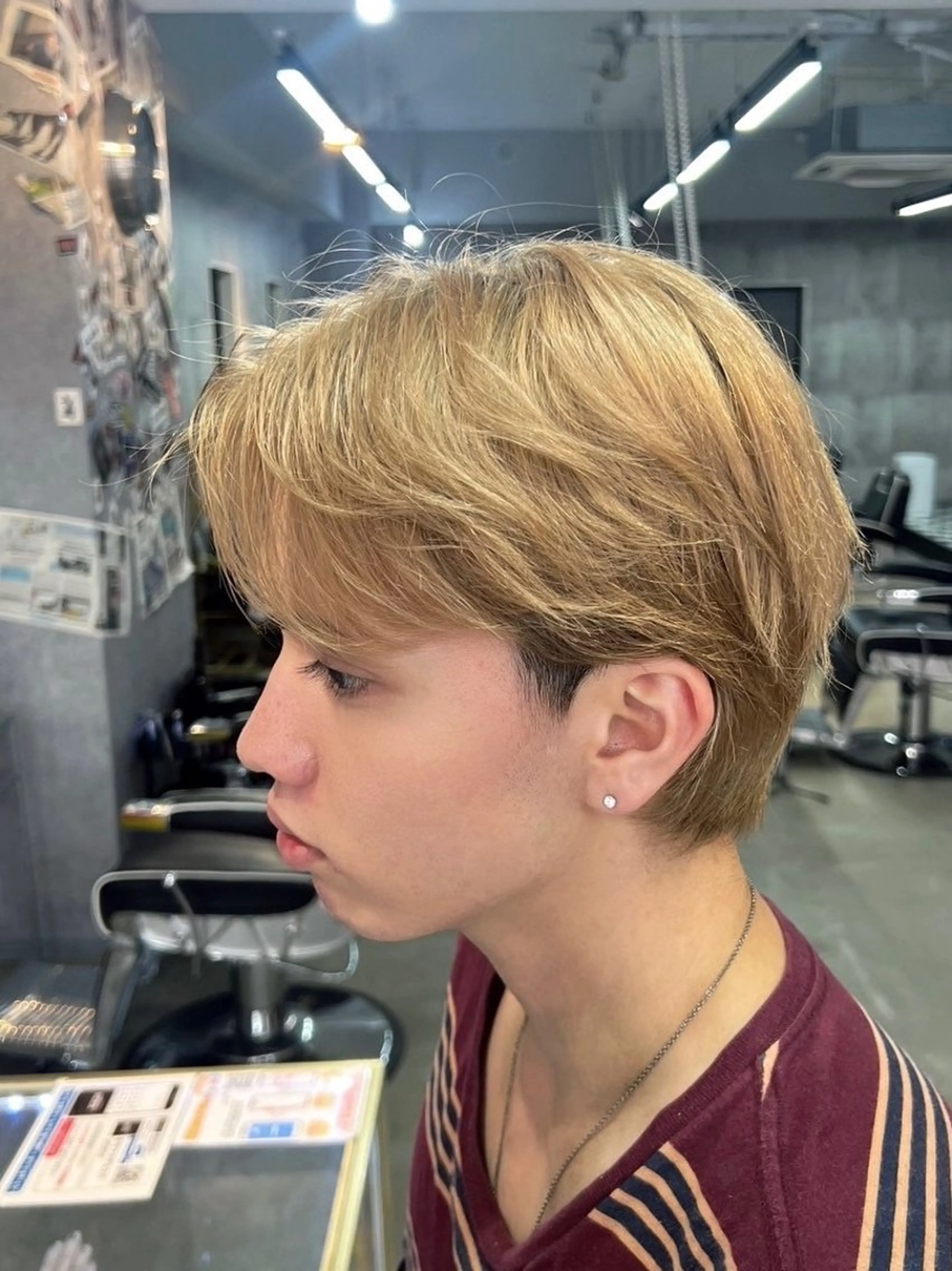 ミディアム ヘアカラー 👑パーマの王様👑 【メンズ専門店】のヘアスタイル