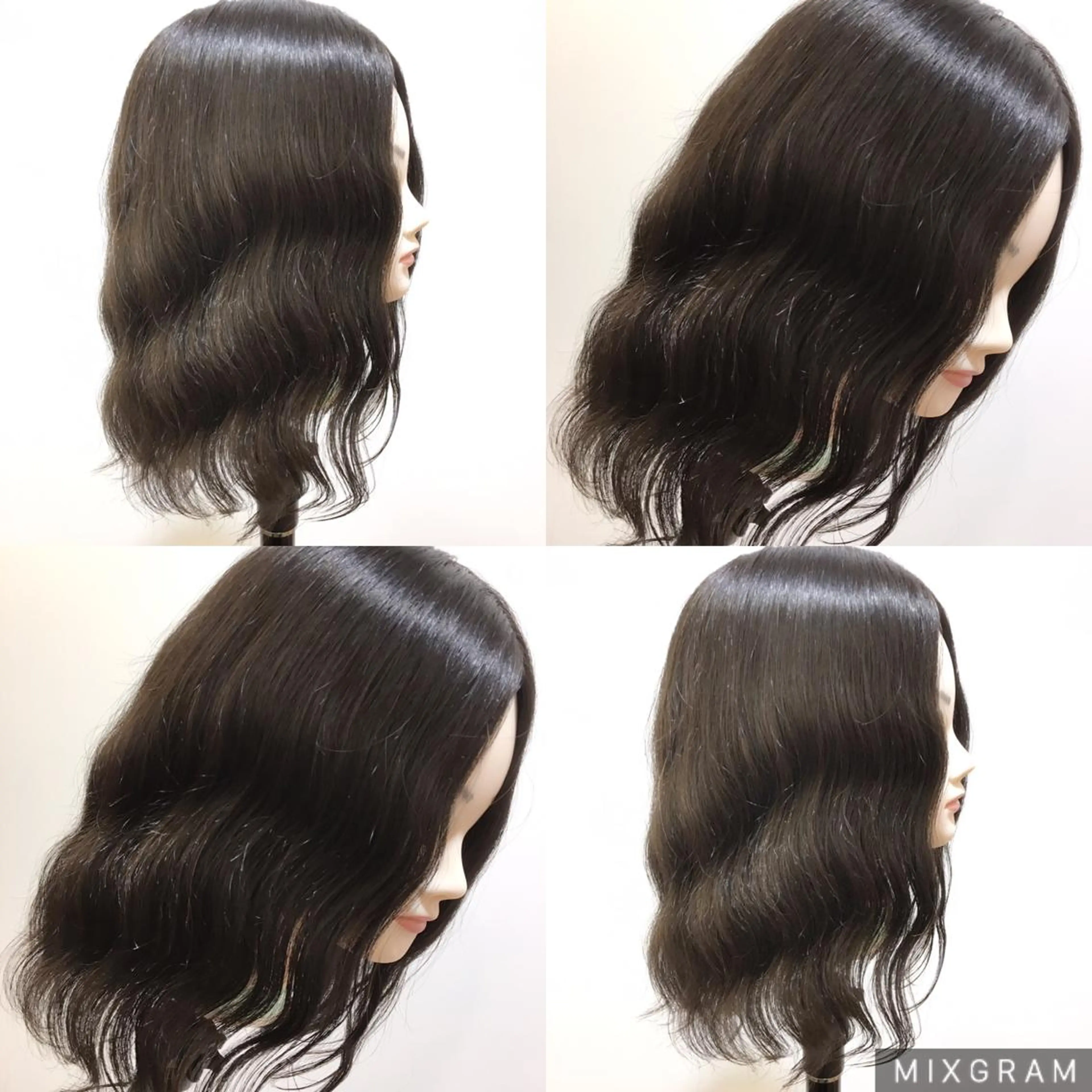 セミロング パーマ セミロングパーマ ブリーチ無しカラー 👑店長　平松　由のヘアスタイル