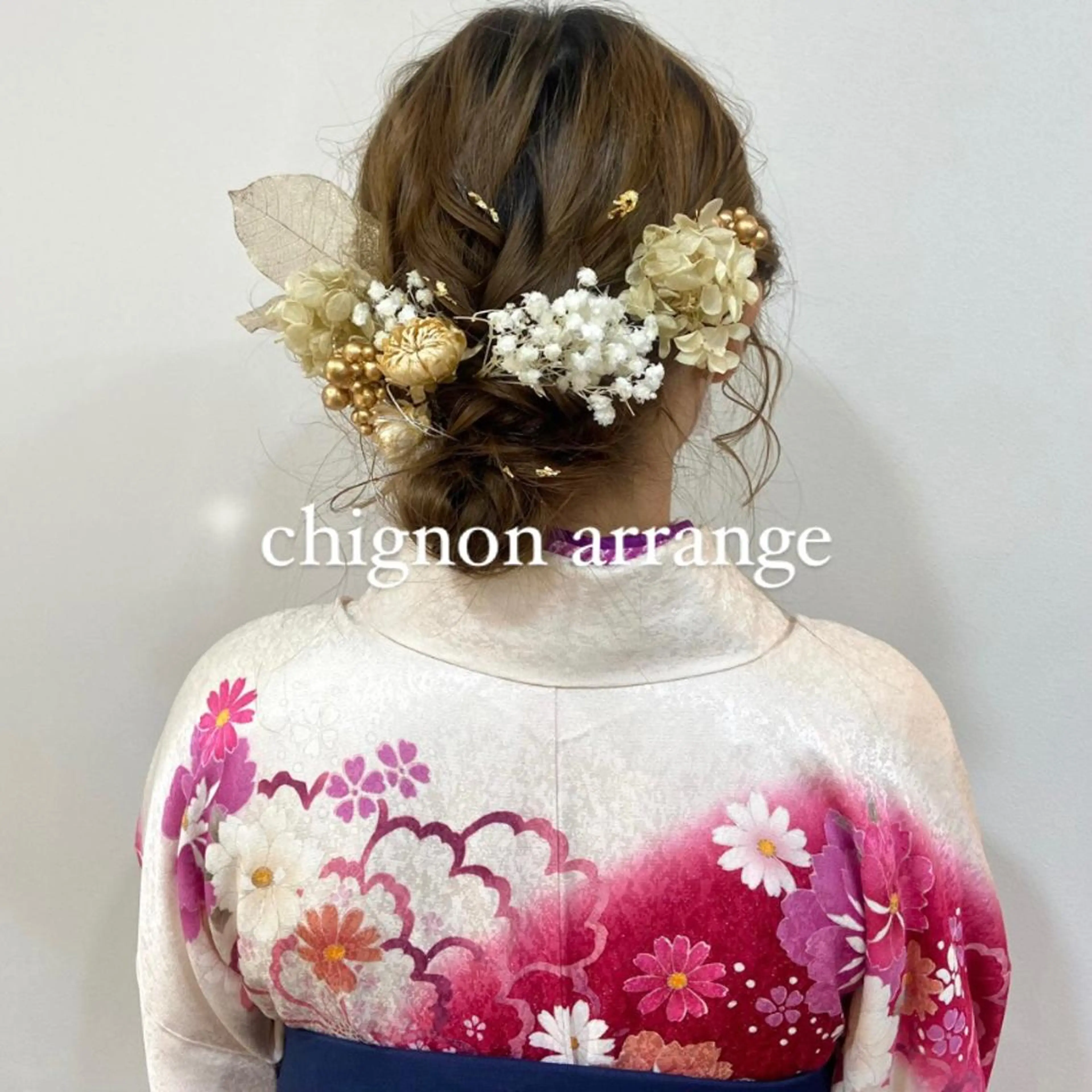 ミディアム ヘアアレンジ 成人式 ボブ 卒業式のヘアスタイル ハイライト 髪質改善 mai 🥀 パーマモデル募集🌀のヘアスタイル