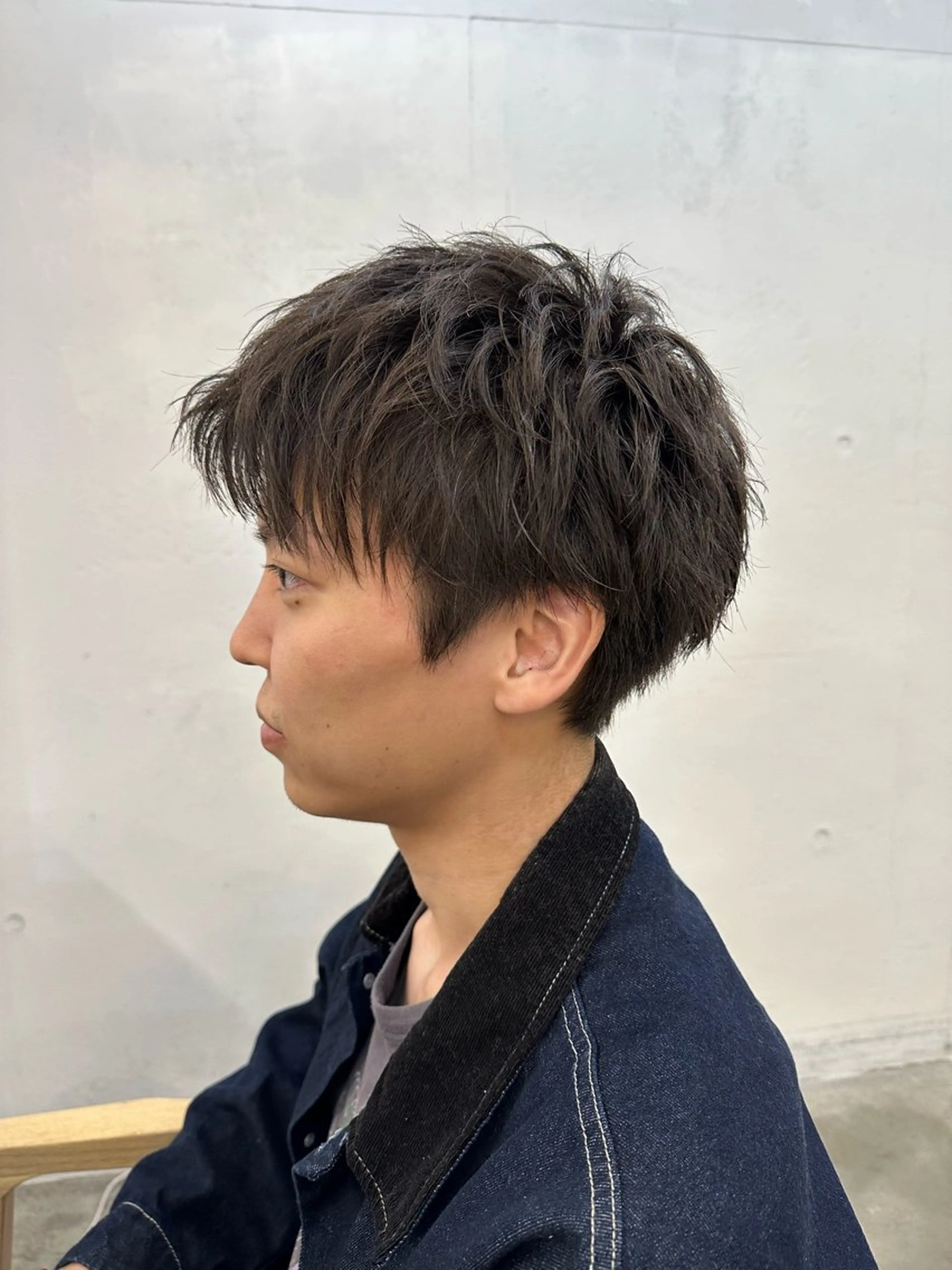 ショート パーマ メンズ パーマ カットモデル募集中/ たなかはやとのヘアスタイル