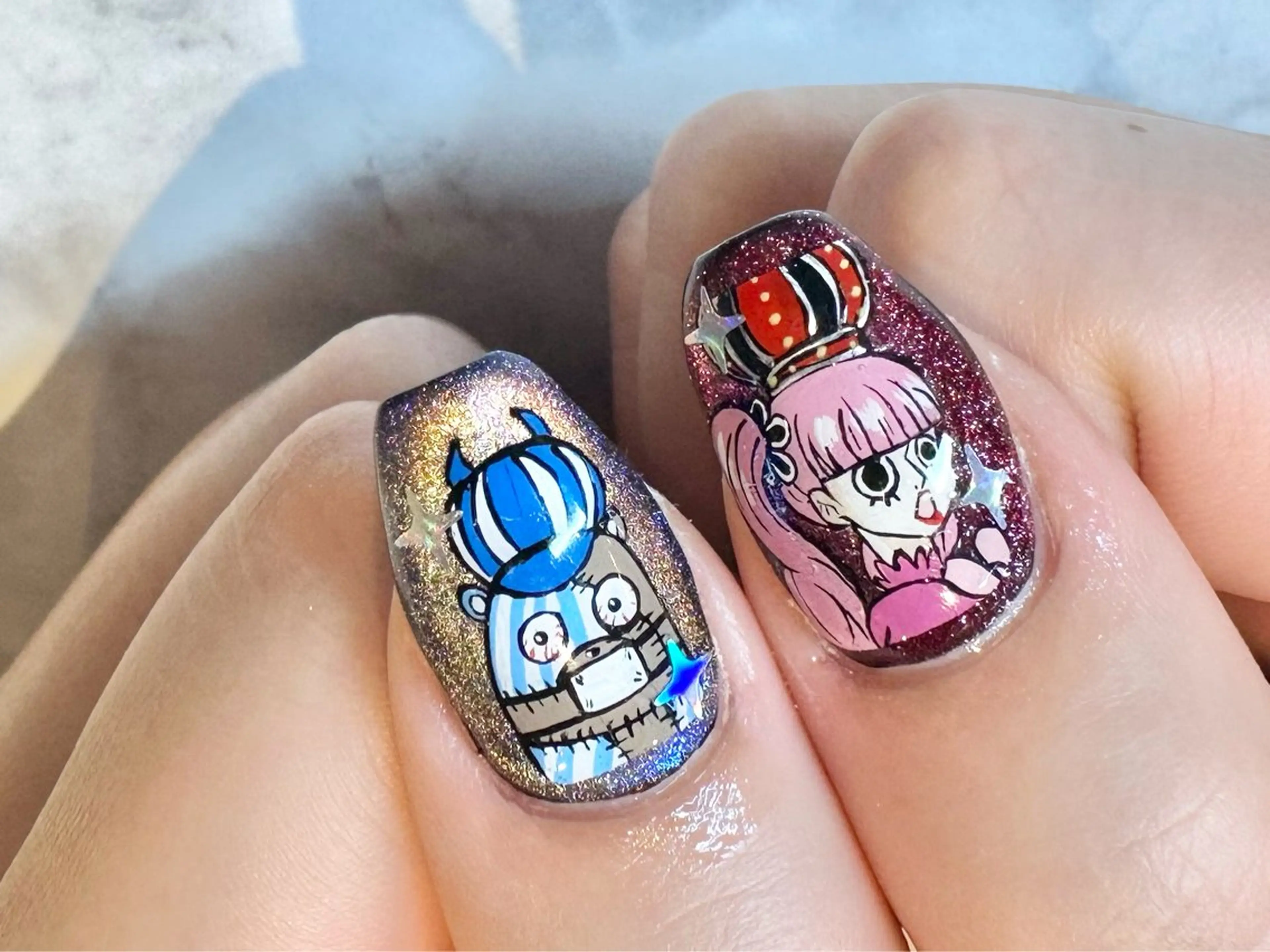 ネイル ロングネイル メンズネイル スカルプネイル Bianca名駅 🪼店長sagawaのネイルデザイン