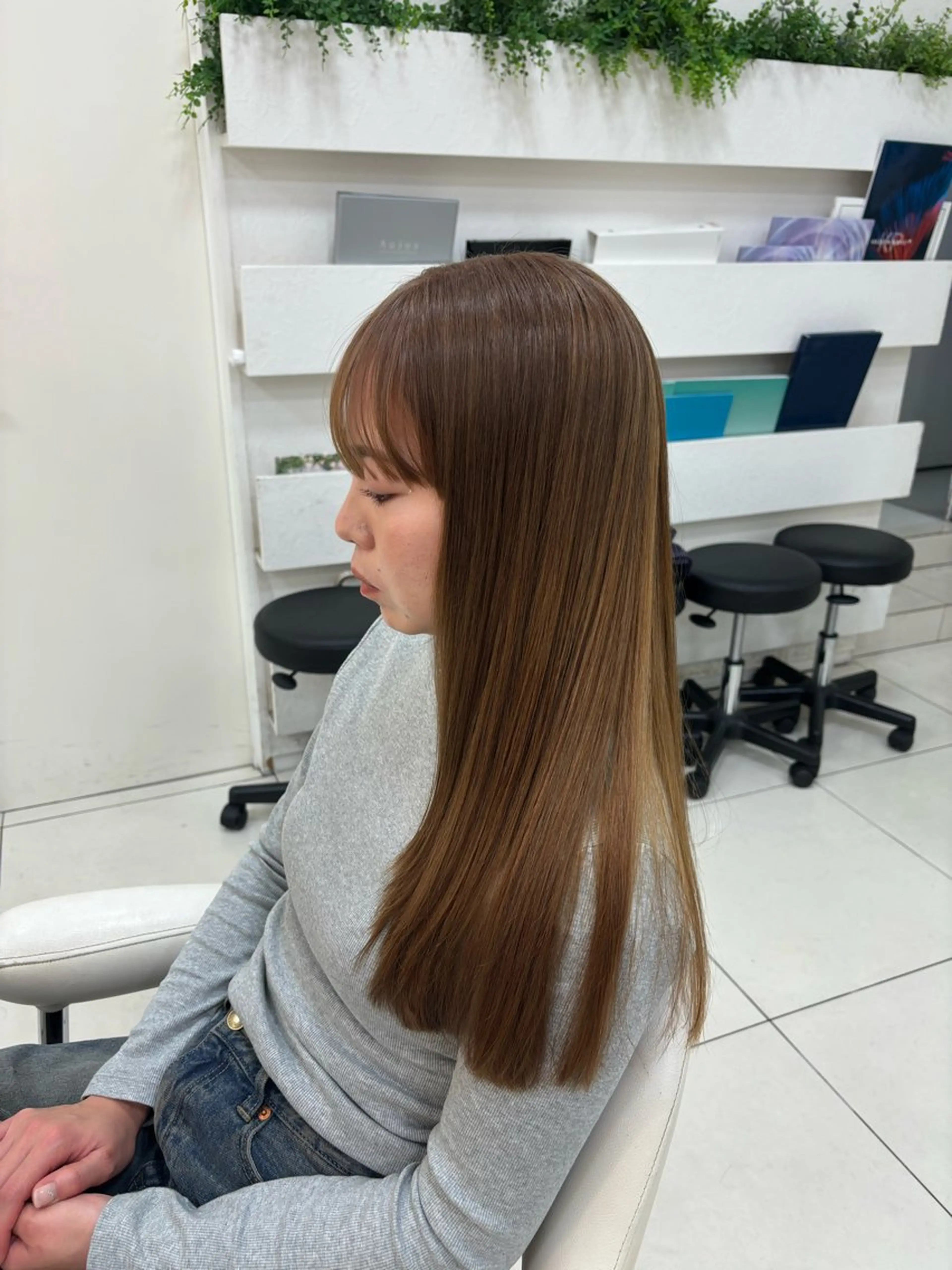 ロング カラー ヘアカラー 🫧Ash 小岩店 ハセベ🫧のヘアスタイル