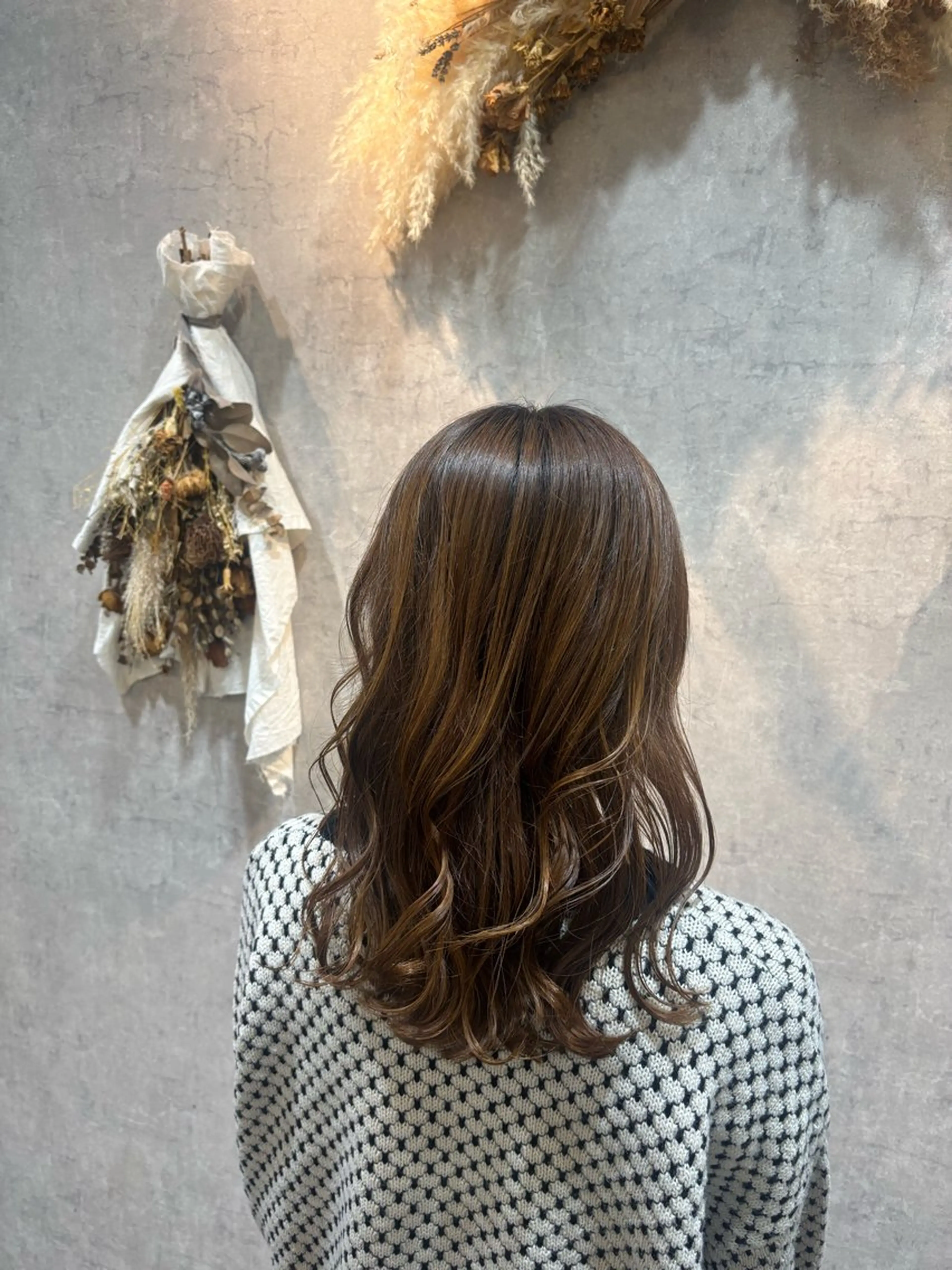 セミロング カット トリートメント 下山 萌華のヘアスタイル