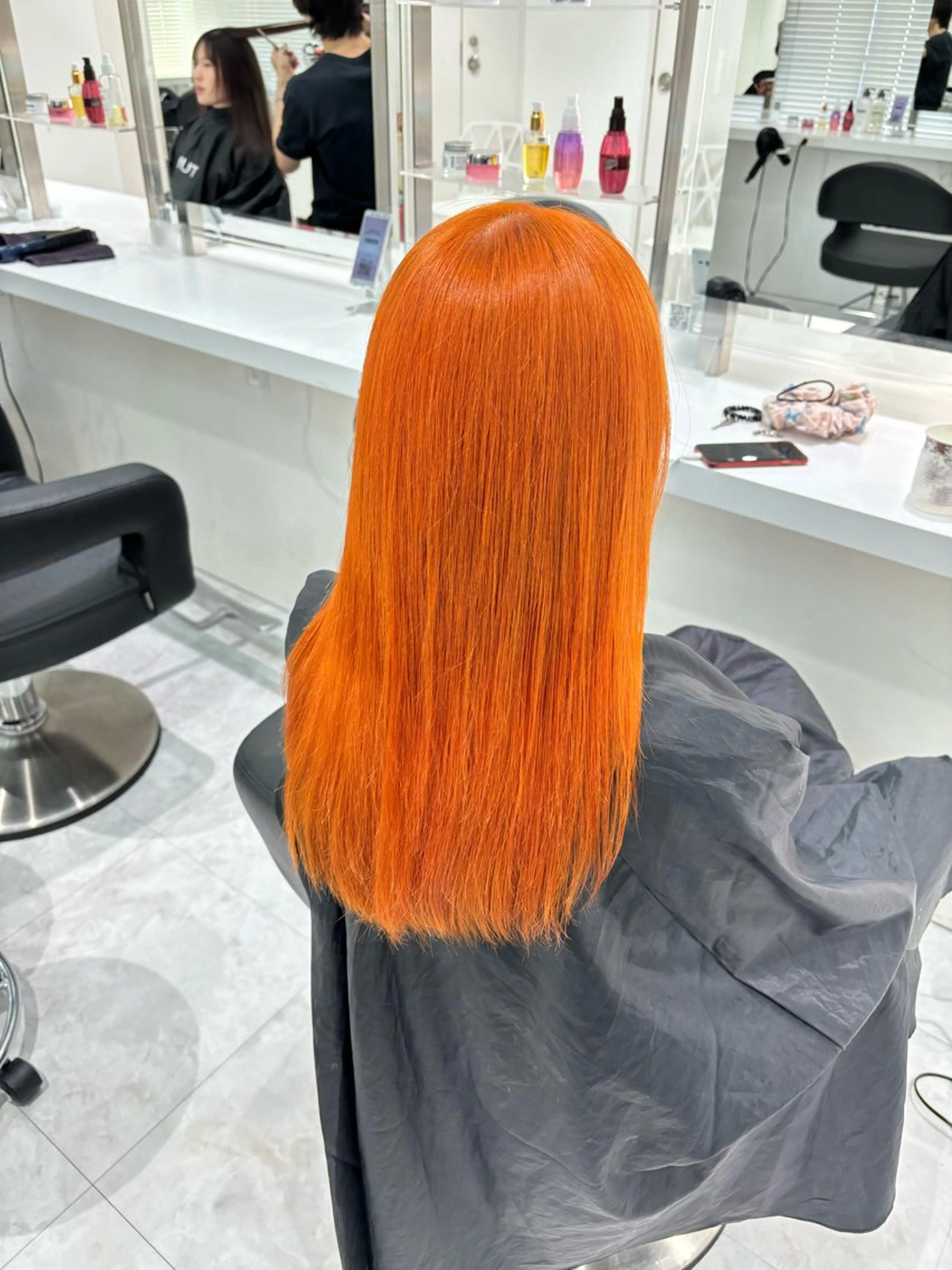 セミロング ヘアカラー トリートメント ヘッドスパ ヘアセット 都内1優しい🤍透明 感カラー🤍サツキのヘアスタイル
