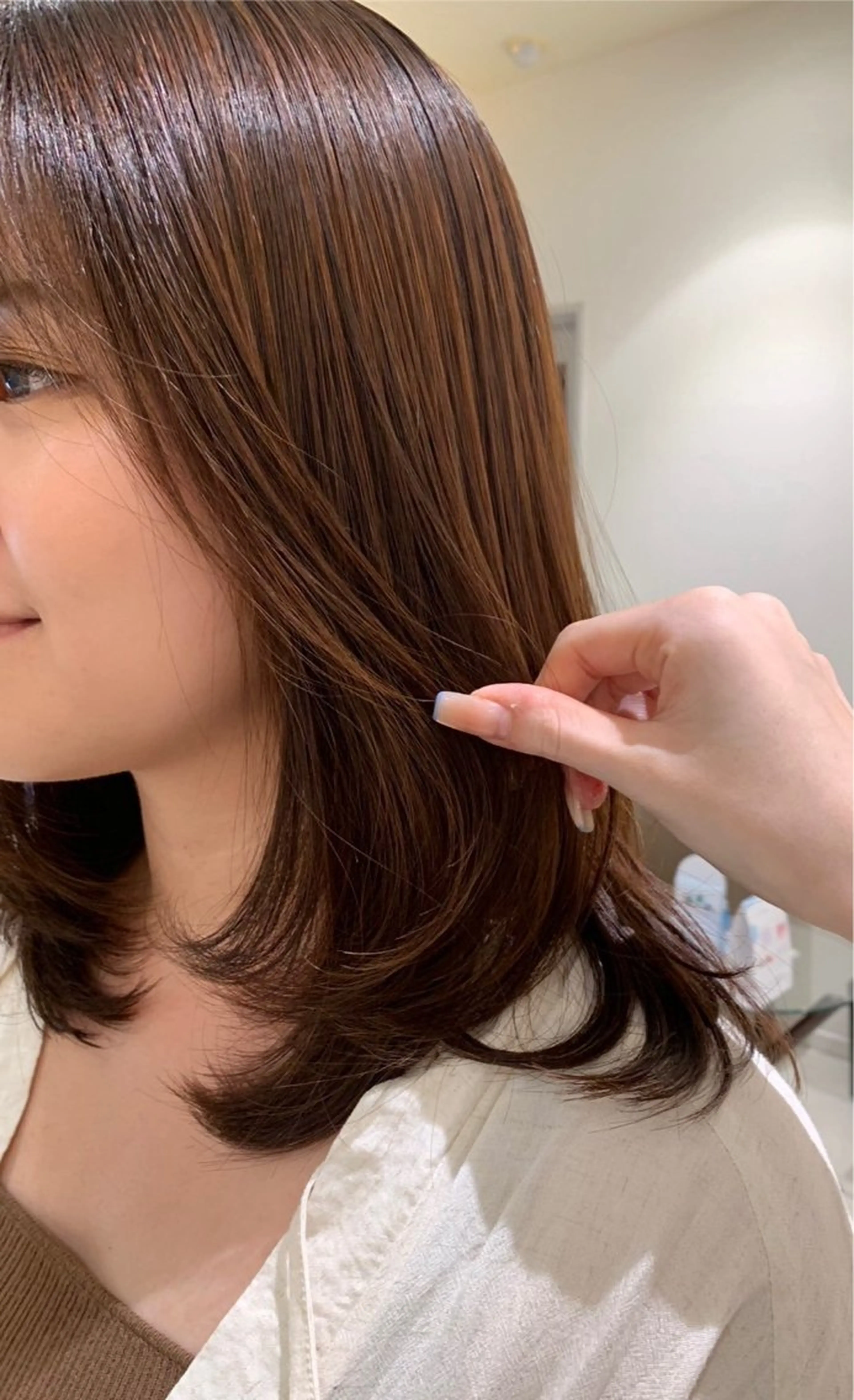 カラー 🎀ハイトーン🎀 🩶艶髪🩶YUNAのヘアスタイル