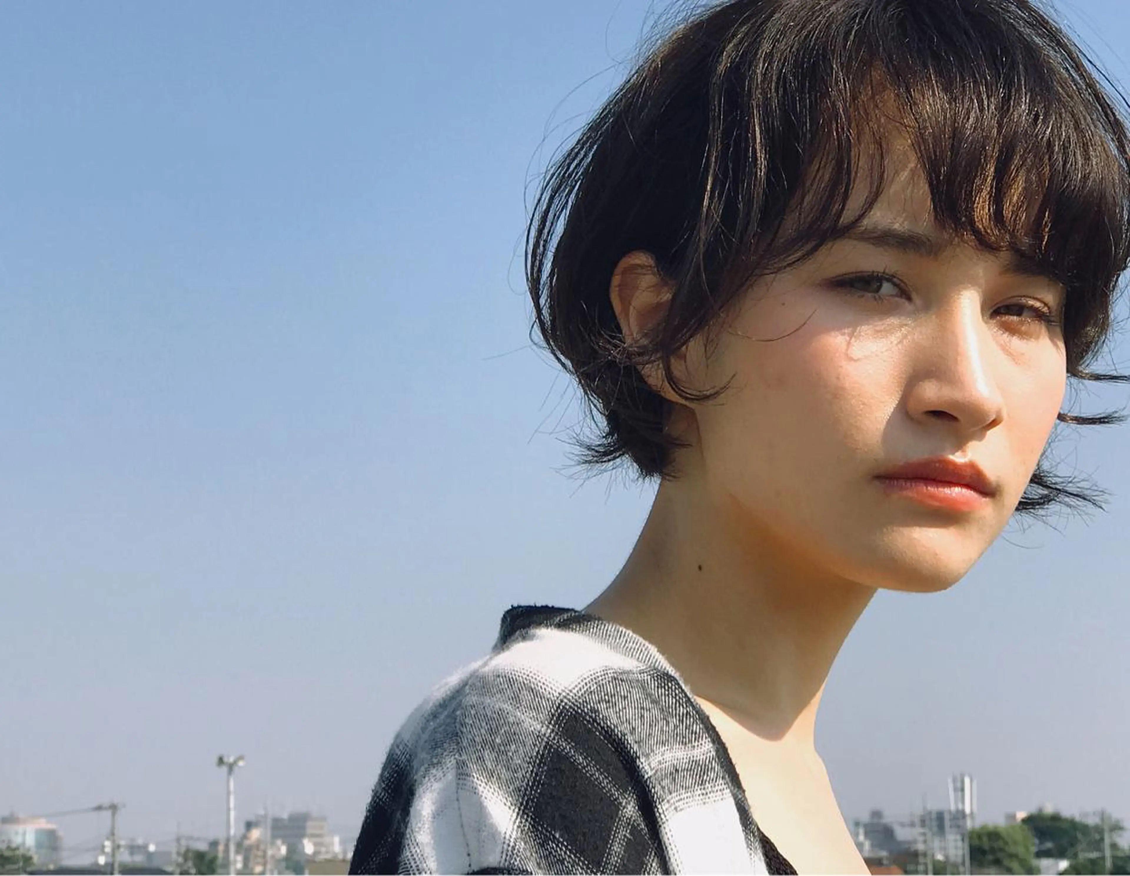 ショート カラー パーマ ショートボブ ボブ くせ毛 ショートヘア シェアサロン　salowin所属・✨ブリーチなし透明感 カラー🥇ユースケのヘアスタイル