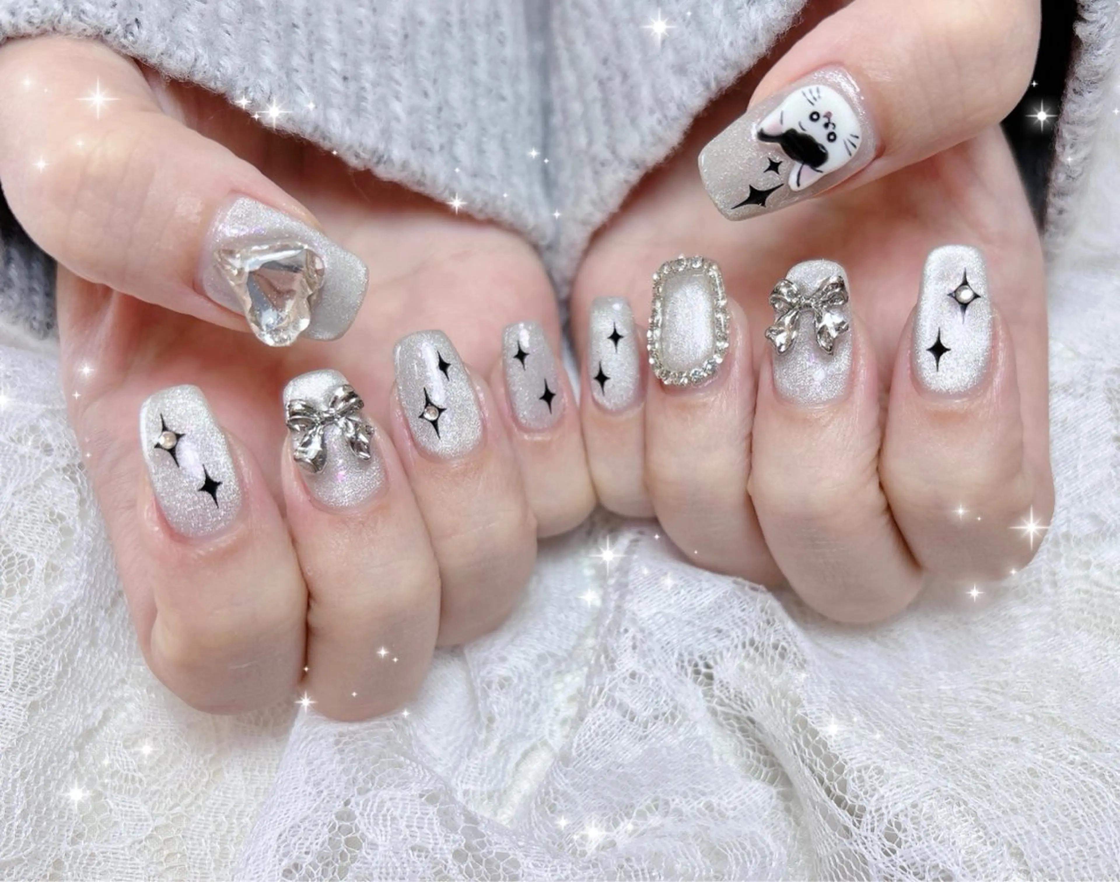 ネイル ハンドネイル FLARE NAIL フレアネイルのネイルデザイン
