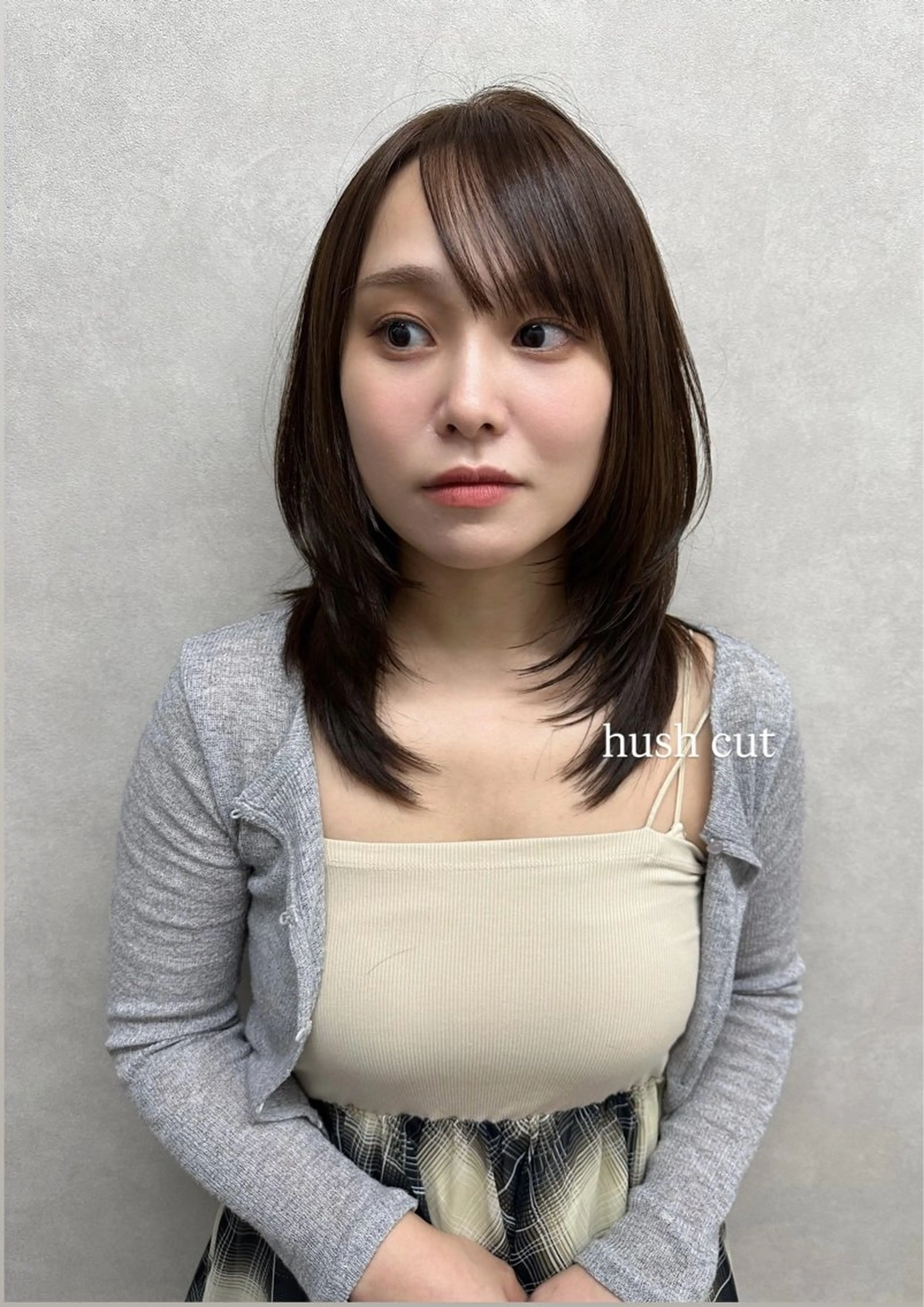 セミロング カラー ヘアアレンジ くびれヘア レイヤーカット 小顔カット カット ヘアカラー トリートメント 韓国風/レイヤー 🌷AYANA🌷のヘアスタイル